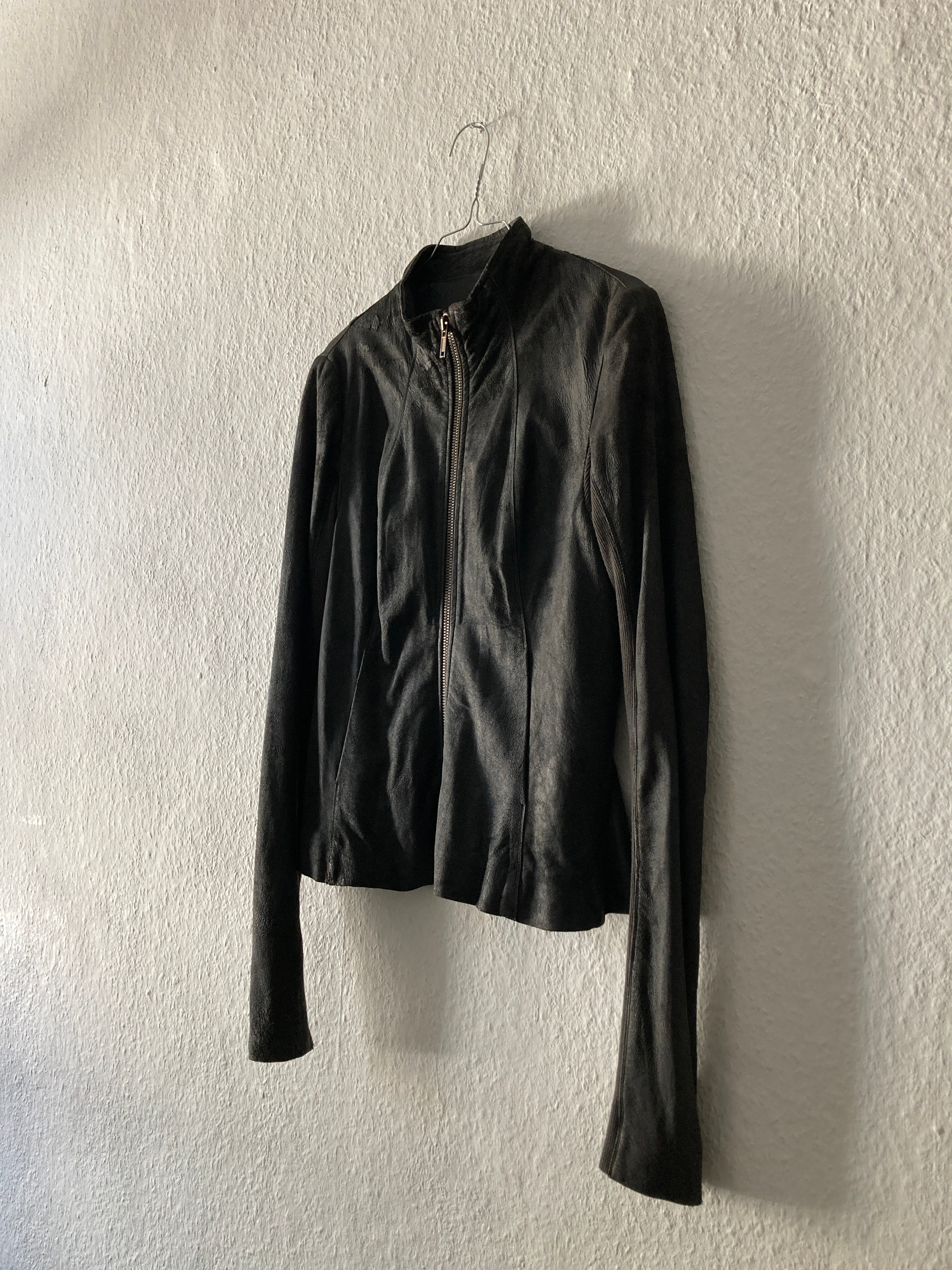 F/W 09 “CRUST” Blistered Lamb Leather Jacket Rick Owens 44