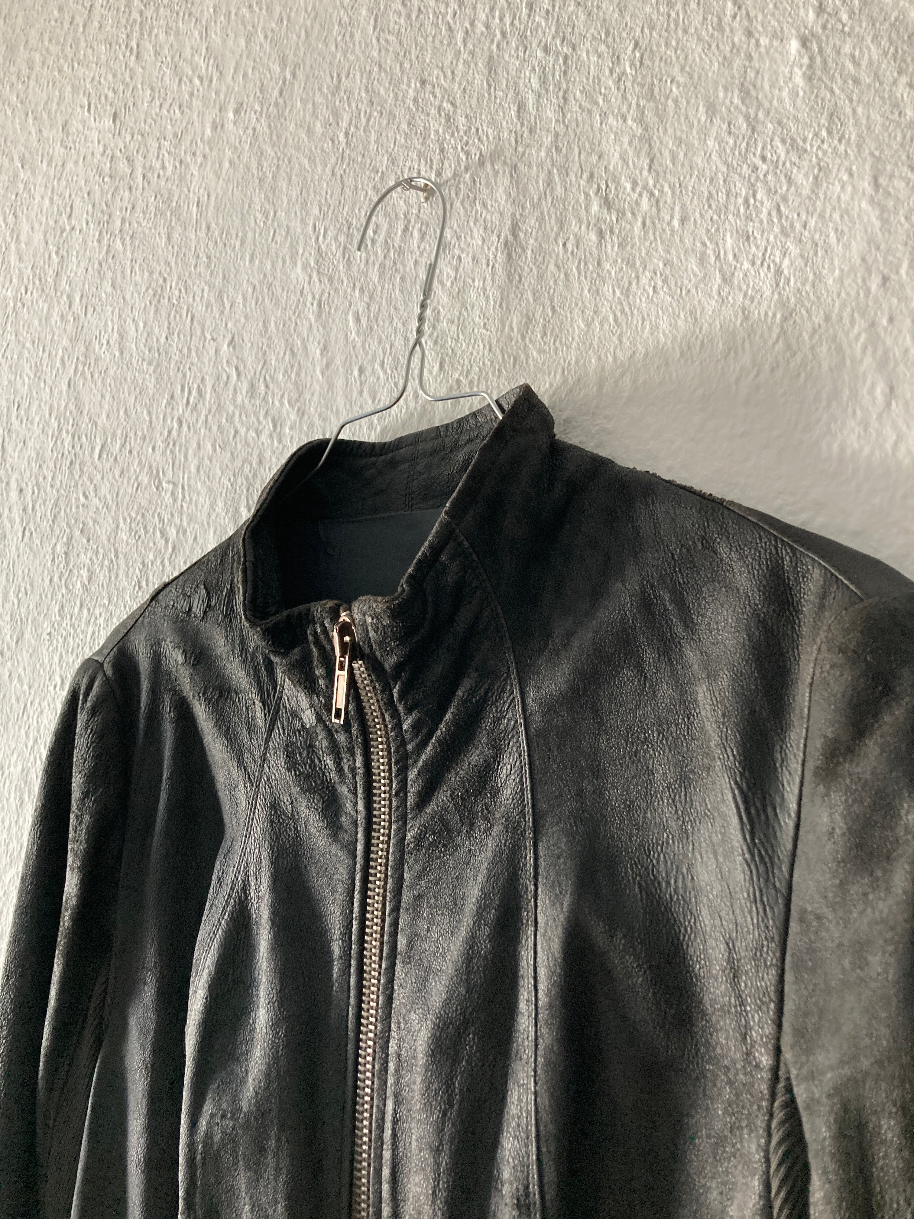 F/W 09 “CRUST” Blistered Lamb Leather Jacket Rick Owens 44