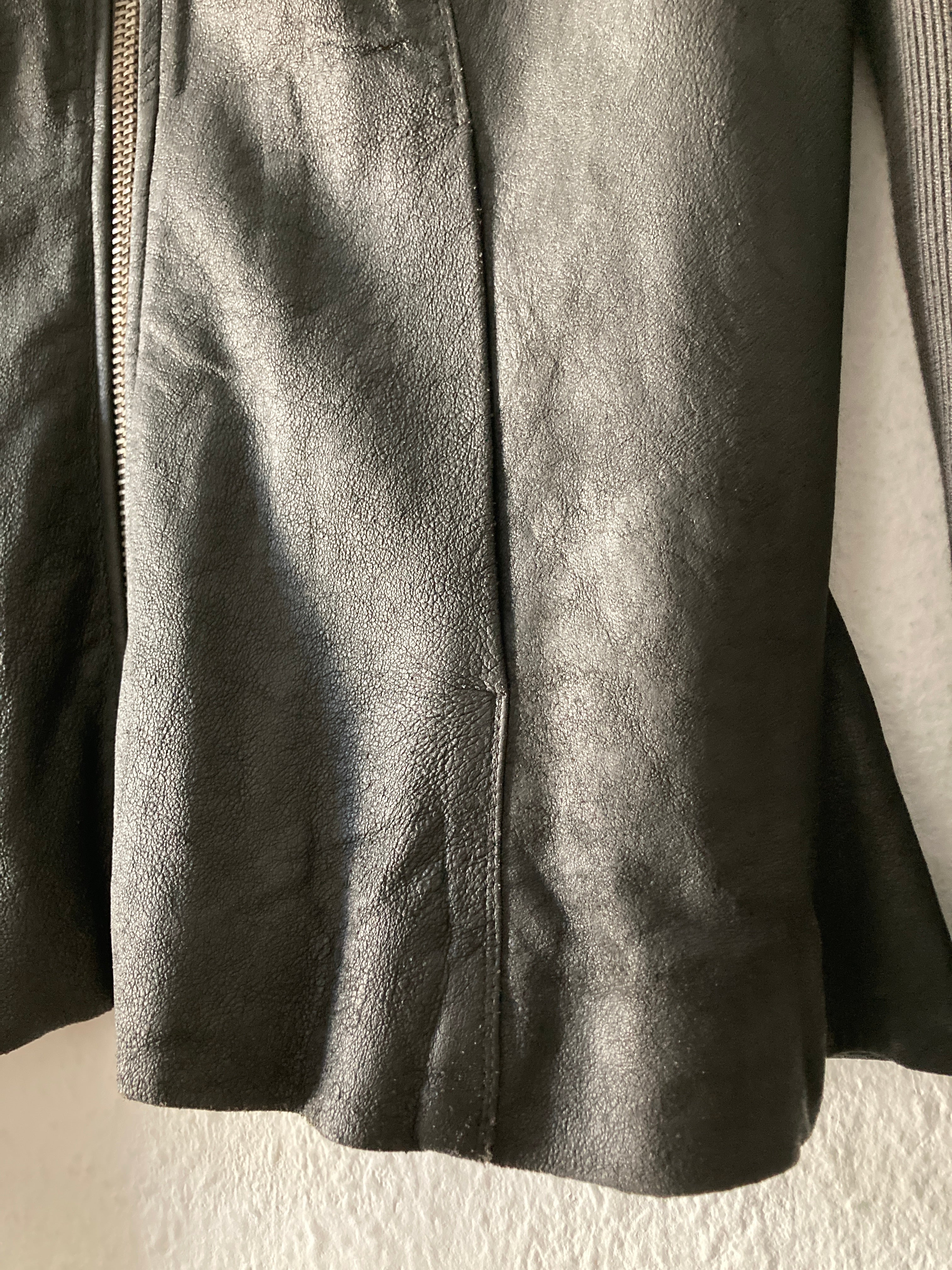 F/W 09 “CRUST” Blistered Lamb Leather Jacket Rick Owens 44