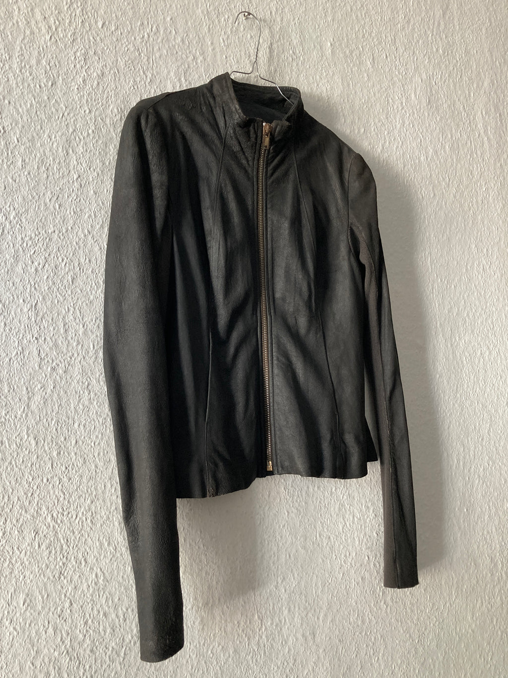 F/W 09 “CRUST” Blistered Lamb Leather Jacket Rick Owens 44
