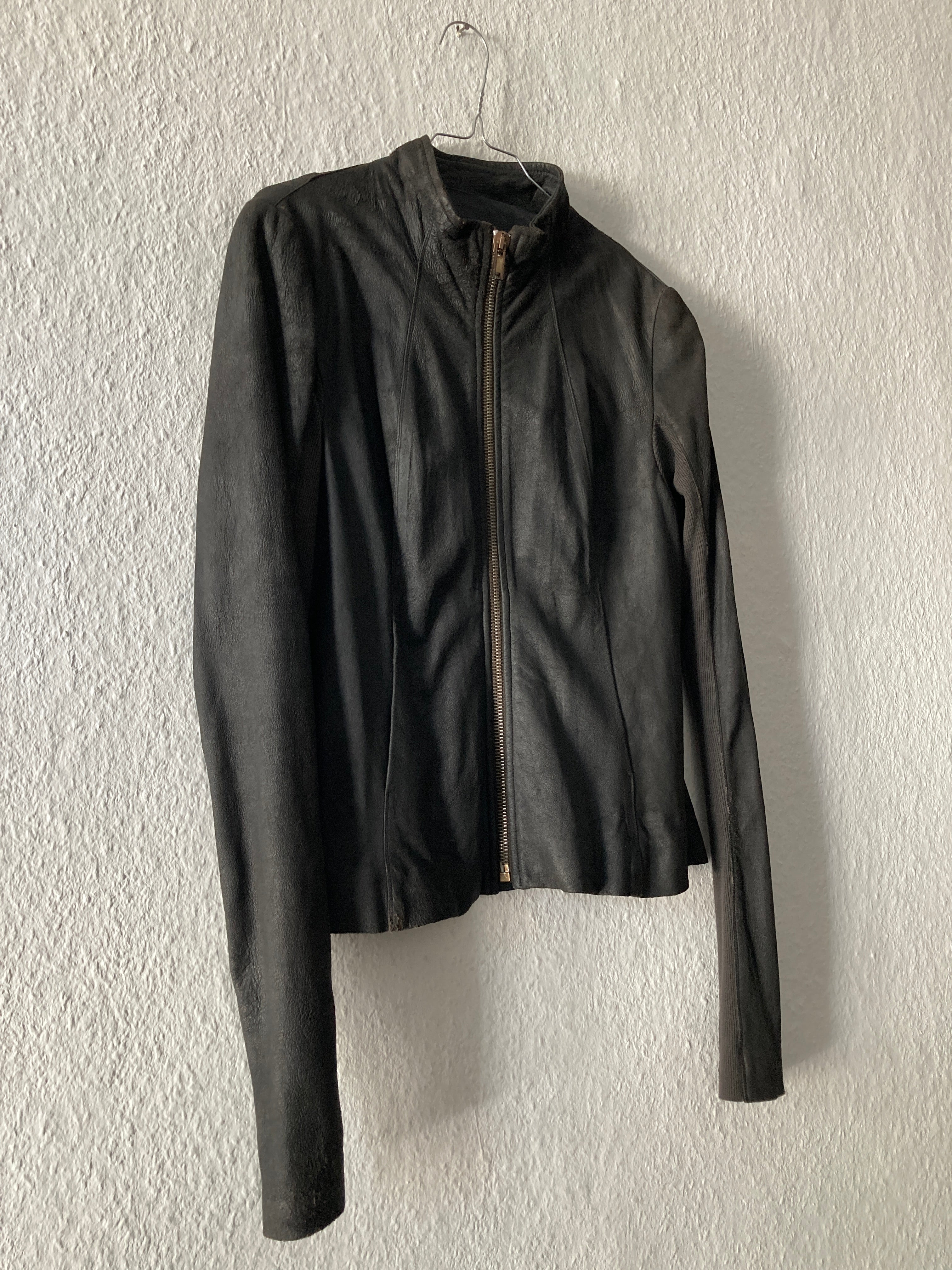 F/W 09 “CRUST” Blistered Lamb Leather Jacket Rick Owens 44