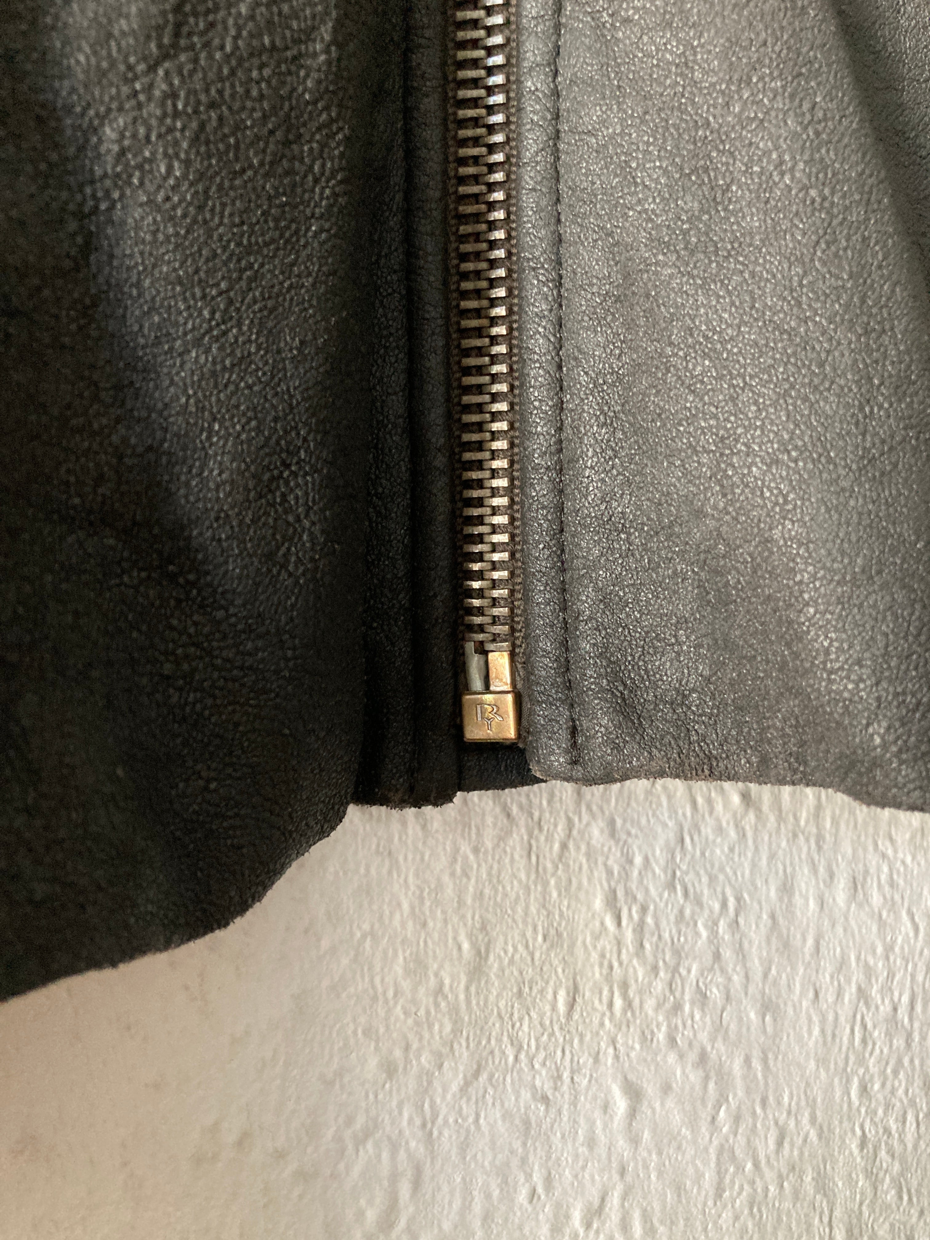 F/W 09 “CRUST” Blistered Lamb Leather Jacket Rick Owens 44