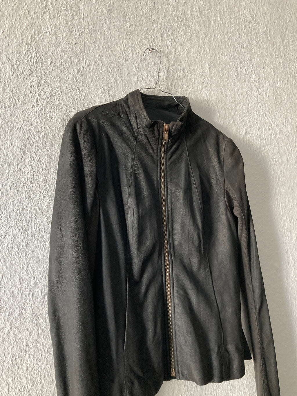 F/W 09 “CRUST” Blistered Lamb Leather Jacket Rick Owens 44