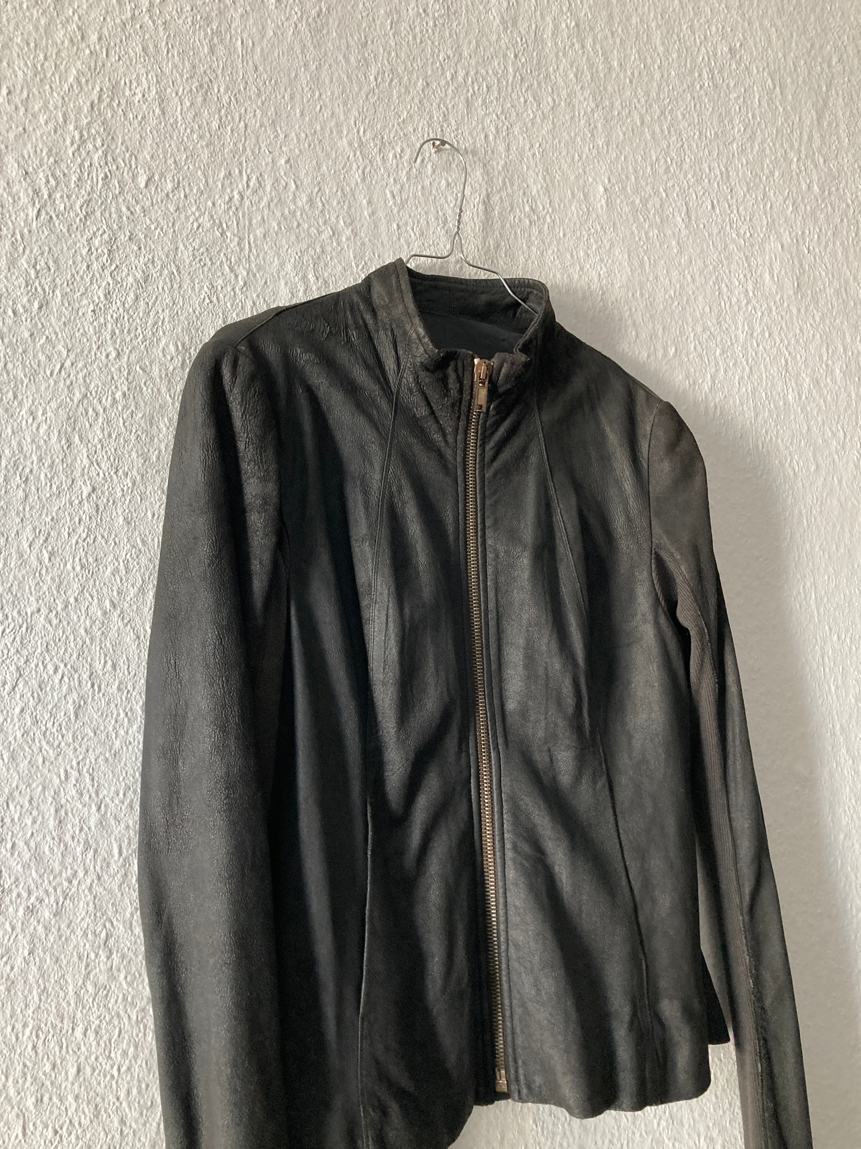 F/W 09 “CRUST” Blistered Lamb Leather Jacket Rick Owens 44