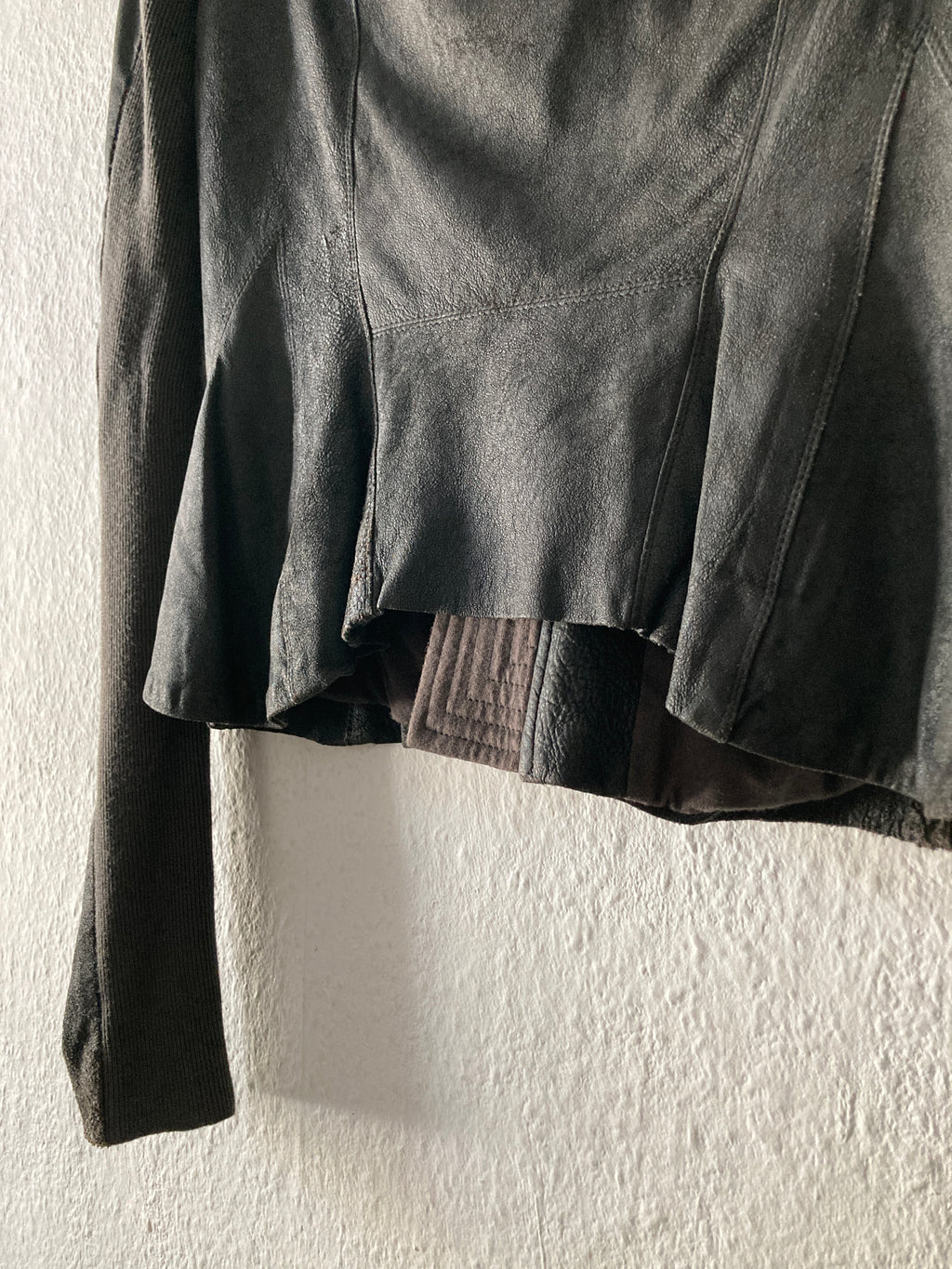 F/W 09 “CRUST” Blistered Lamb Leather Jacket Rick Owens 44