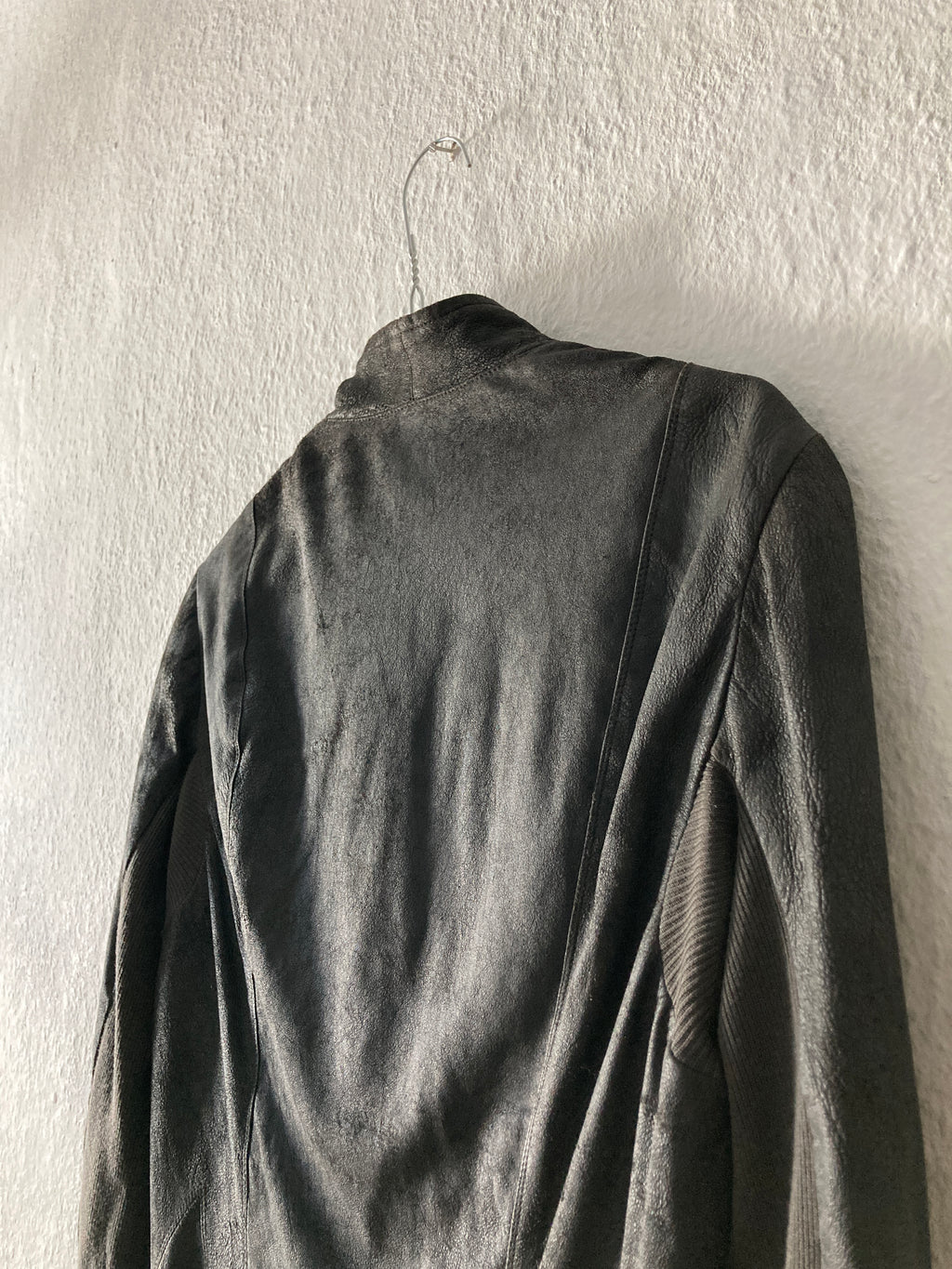 F/W 09 “CRUST” Blistered Lamb Leather Jacket Rick Owens 44