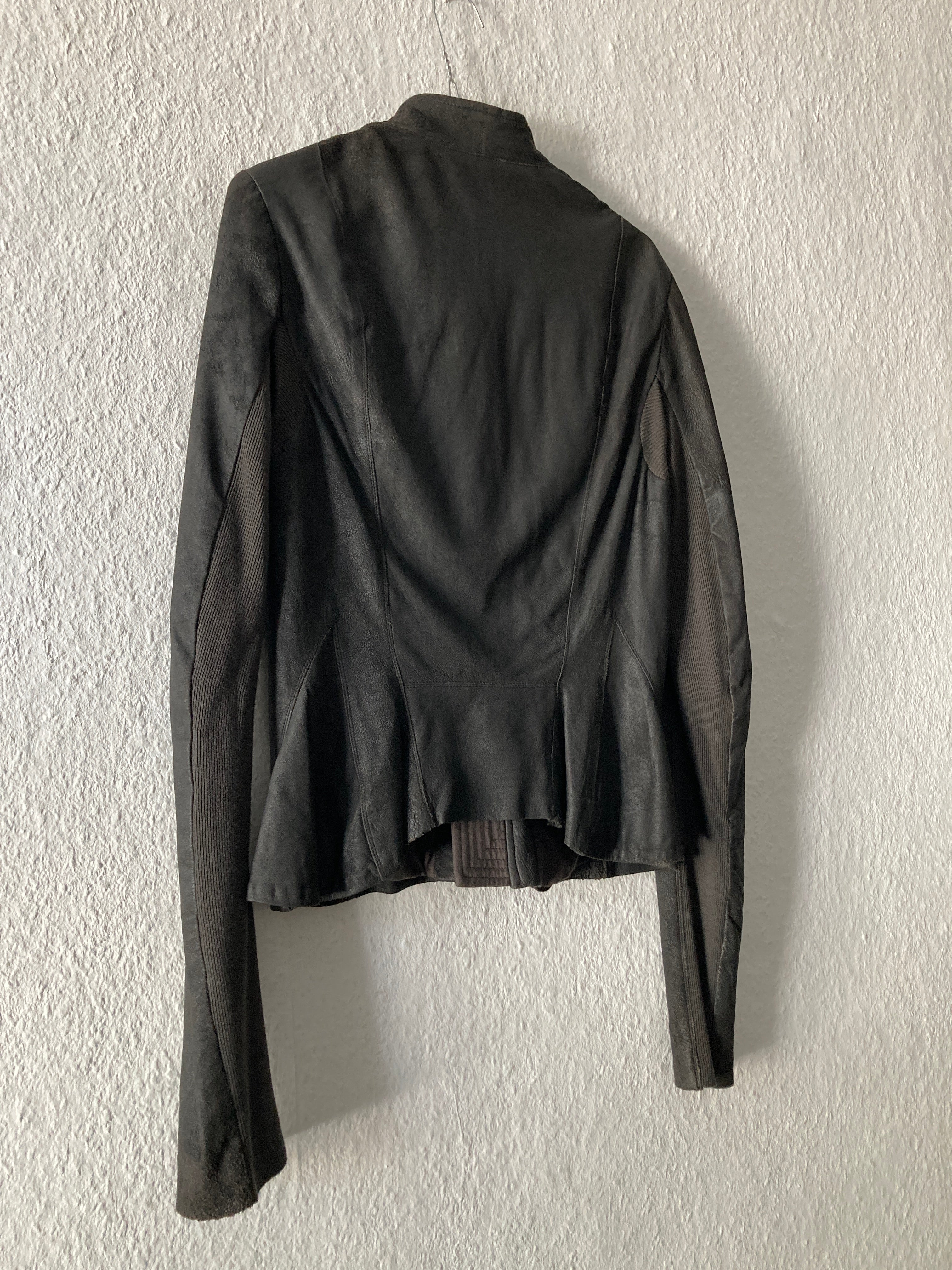 F/W 09 “CRUST” Blistered Lamb Leather Jacket Rick Owens 44