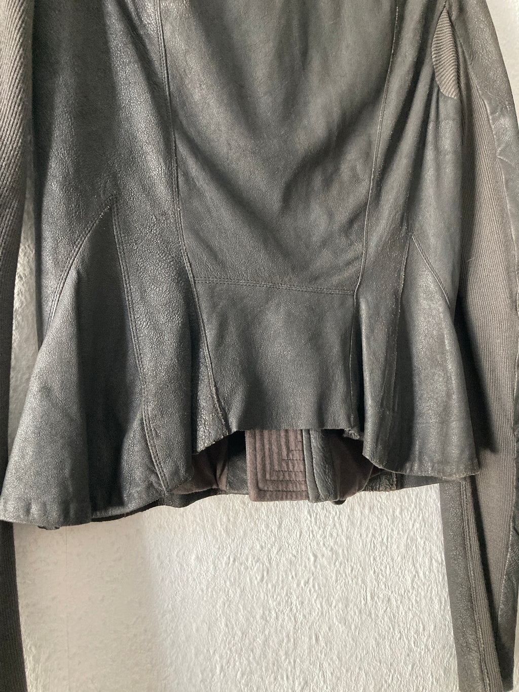 F/W 09 “CRUST” Blistered Lamb Leather Jacket Rick Owens 44