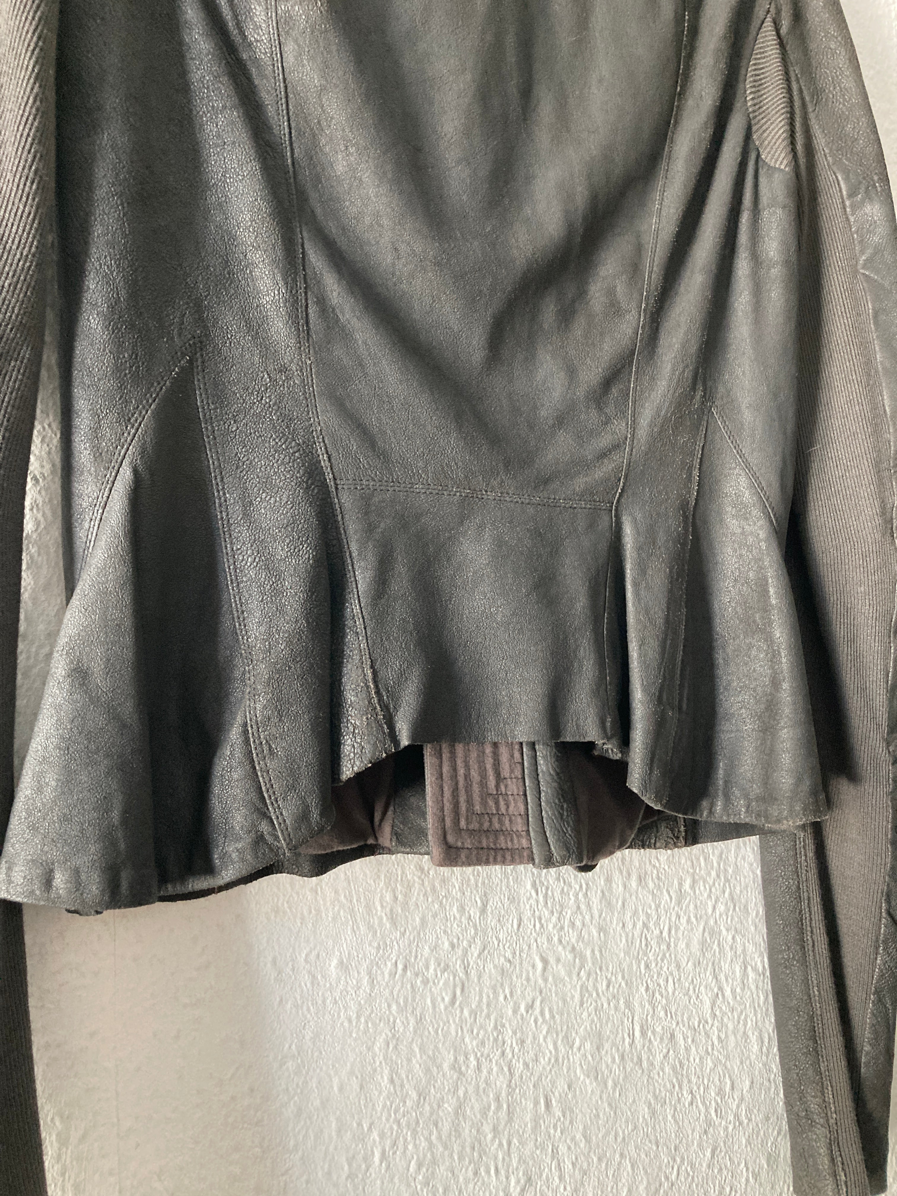 F/W 09 “CRUST” Blistered Lamb Leather Jacket Rick Owens 44