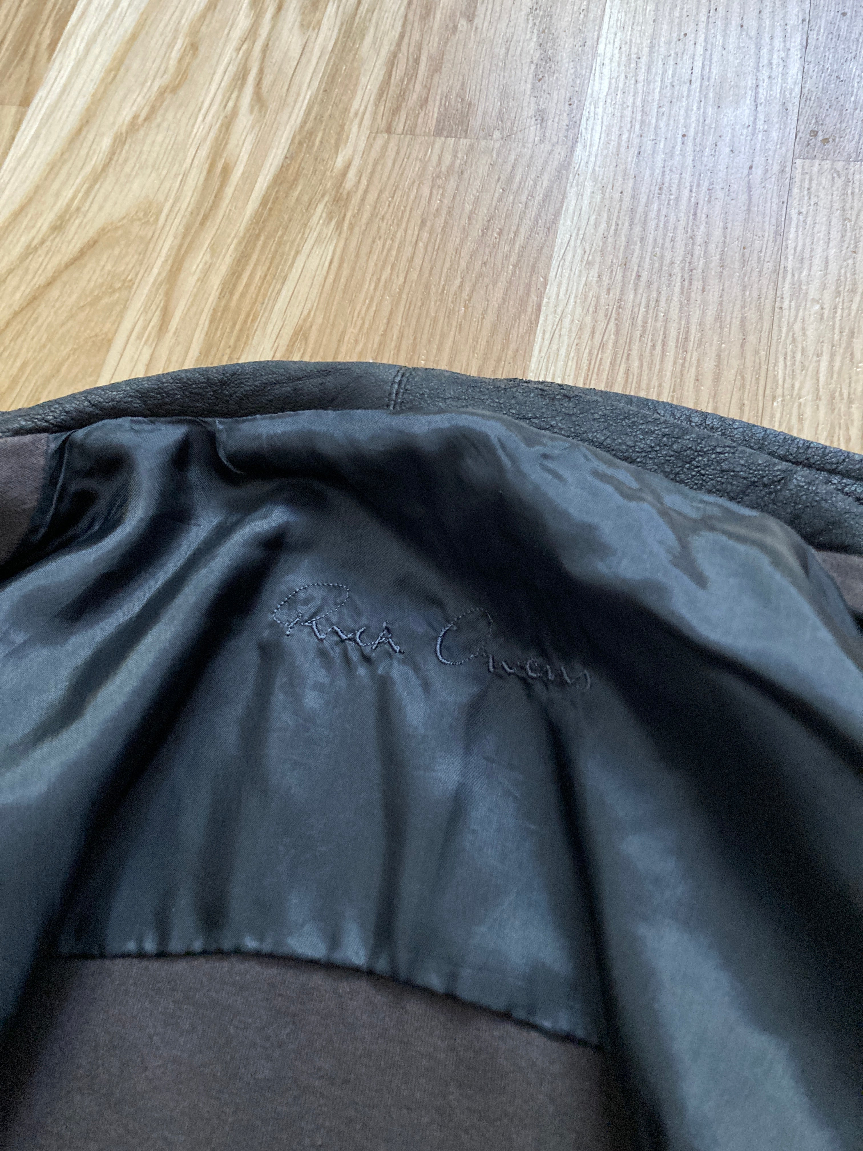 F/W 09 “CRUST” Blistered Lamb Leather Jacket Rick Owens 44