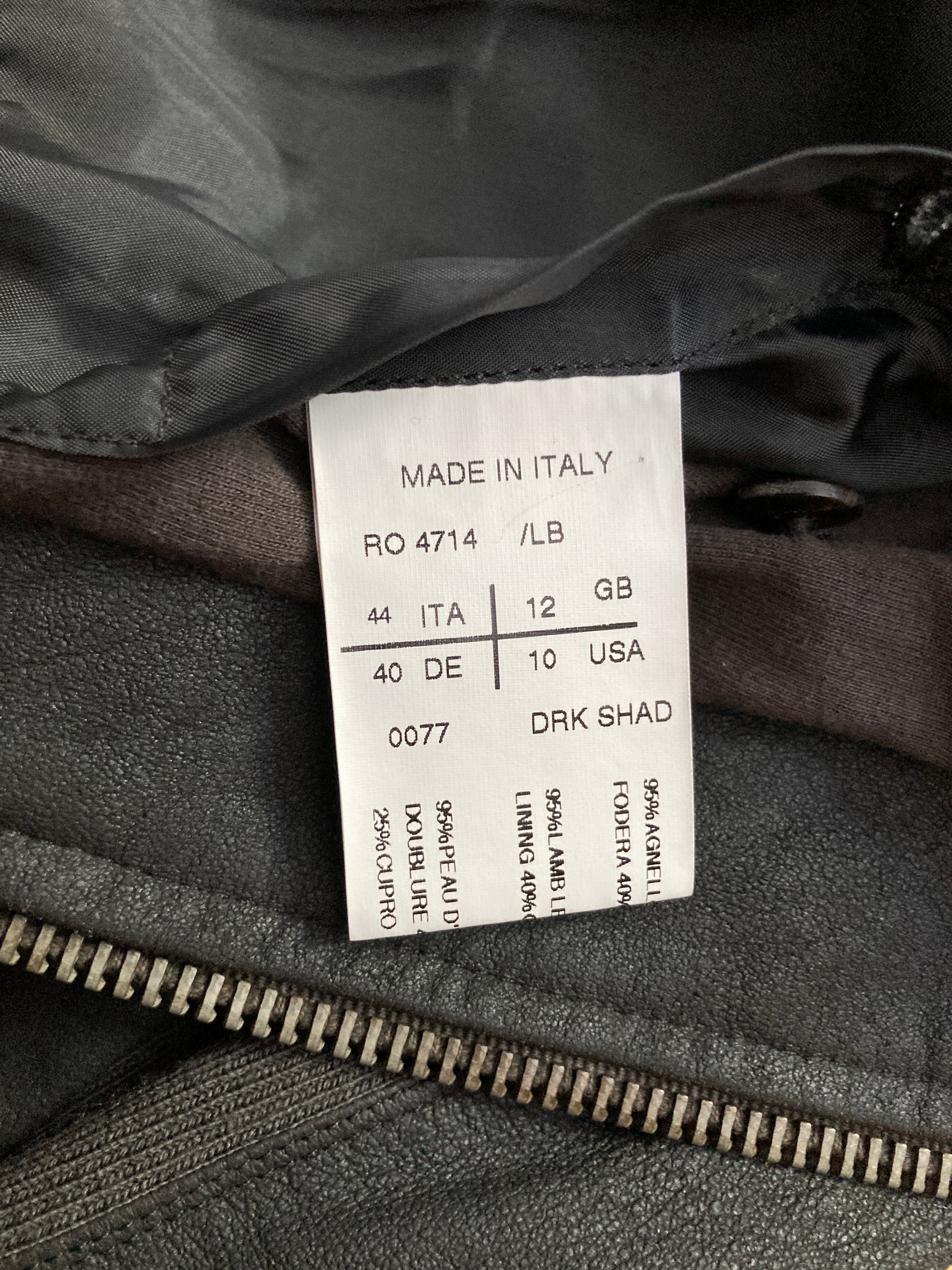 F/W 09 “CRUST” Blistered Lamb Leather Jacket Rick Owens 44