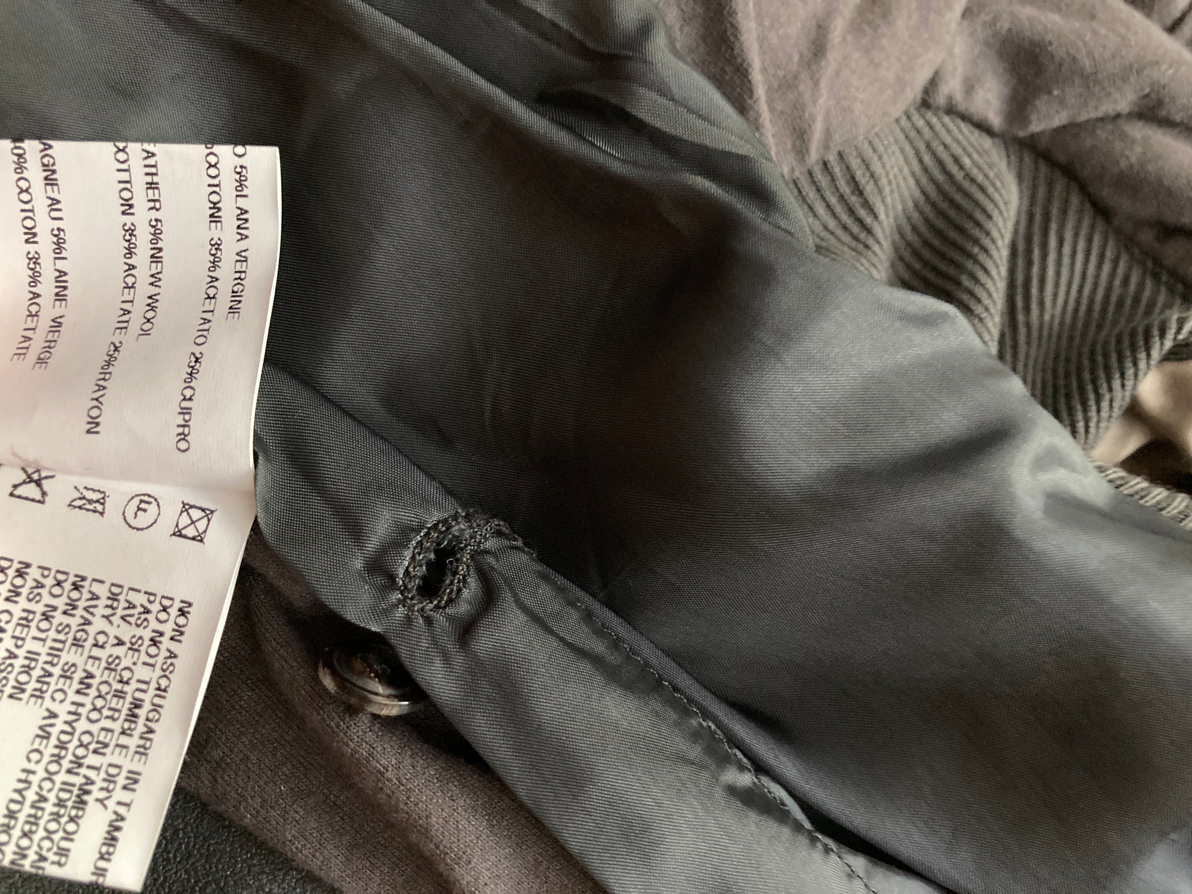 F/W 09 “CRUST” Blistered Lamb Leather Jacket Rick Owens 44