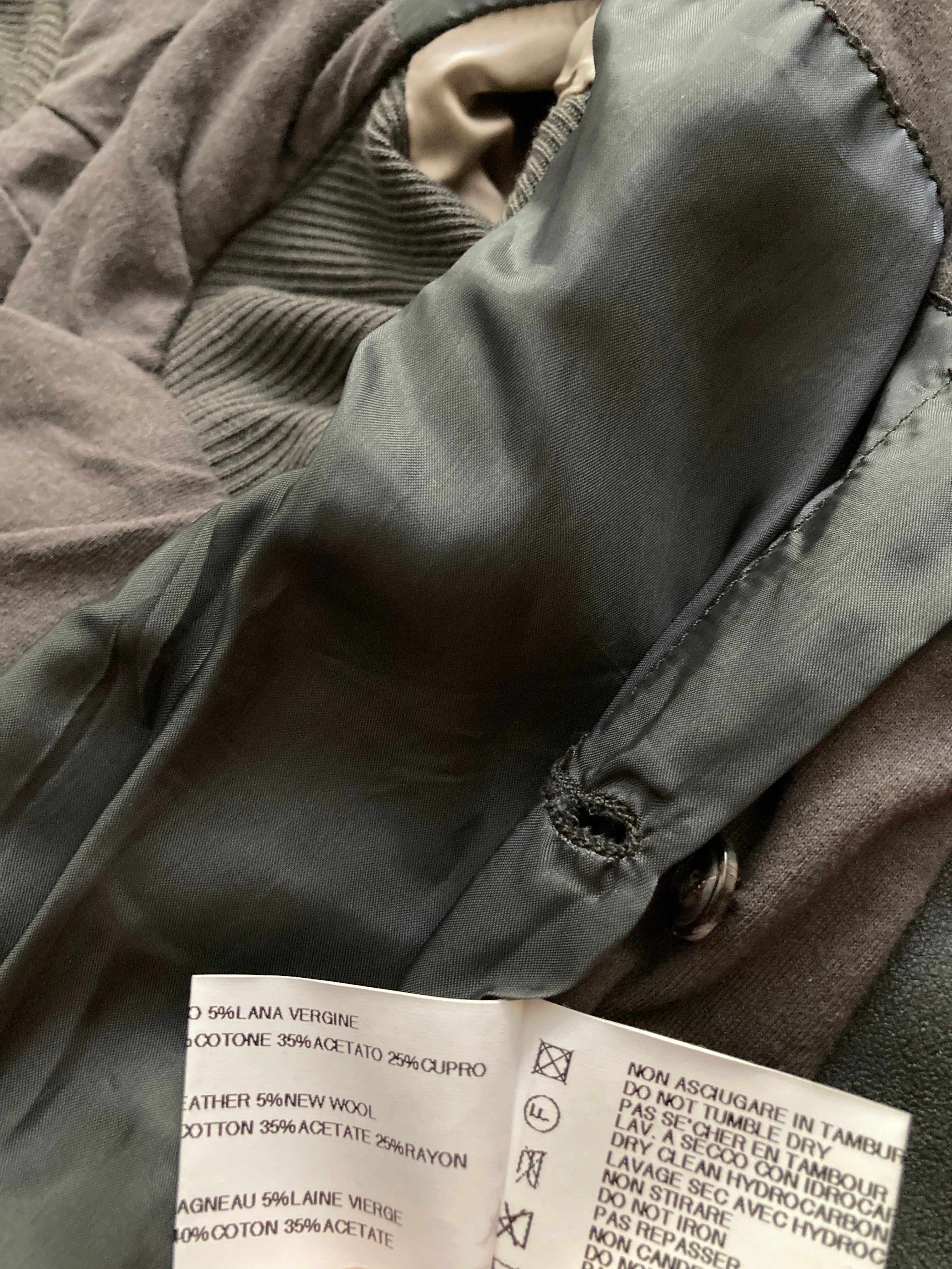F/W 09 “CRUST” Blistered Lamb Leather Jacket Rick Owens 44