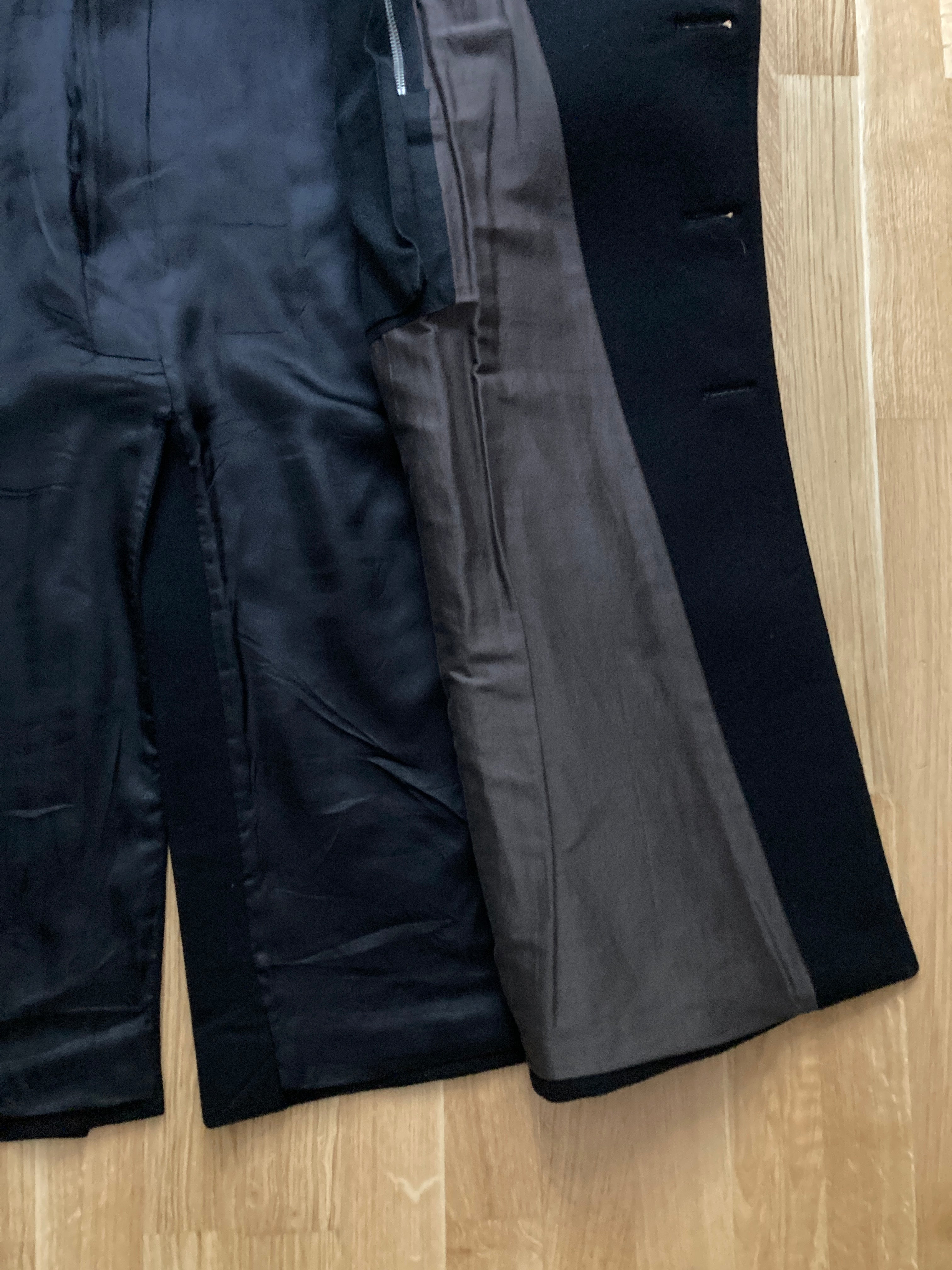 F/W 07 "EXPLODER" Black Cashmere & Wool Officer Coat Rick Owens M