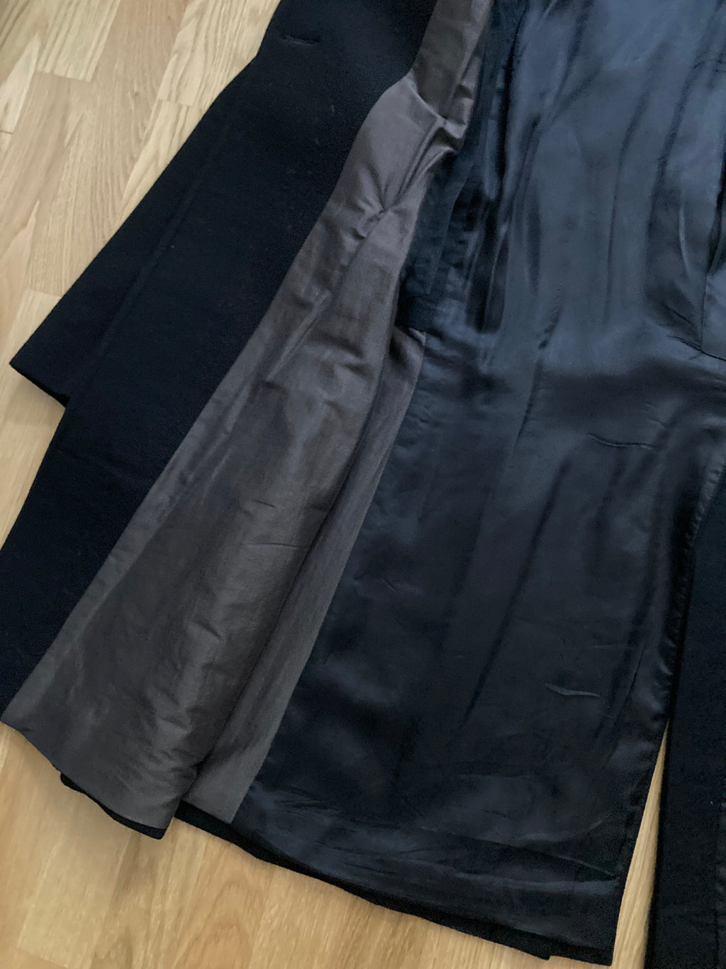 F/W 07 "EXPLODER" Black Cashmere & Wool Officer Coat Rick Owens M