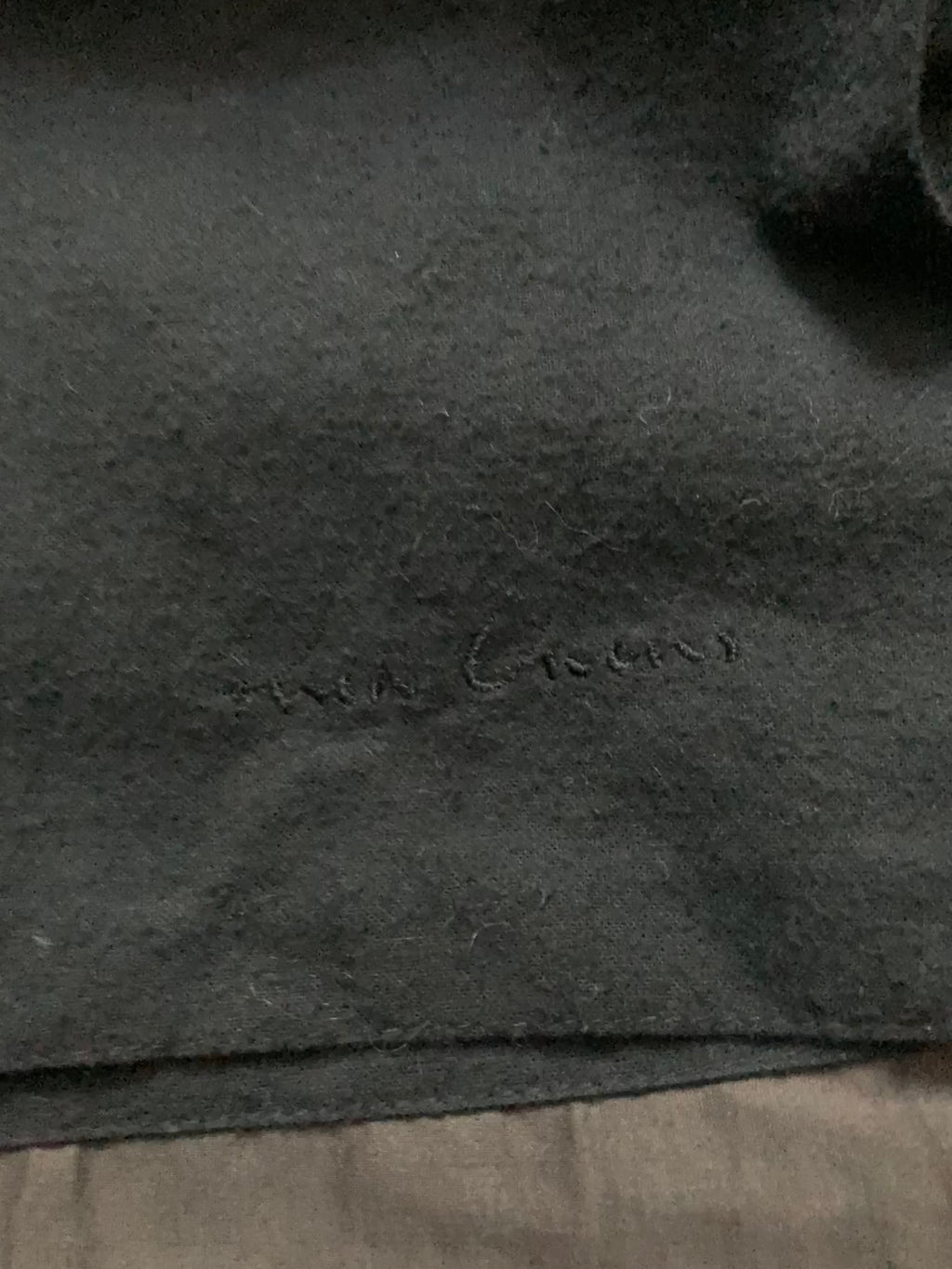 F/W 07 "EXPLODER" Black Cashmere & Wool Officer Coat Rick Owens M