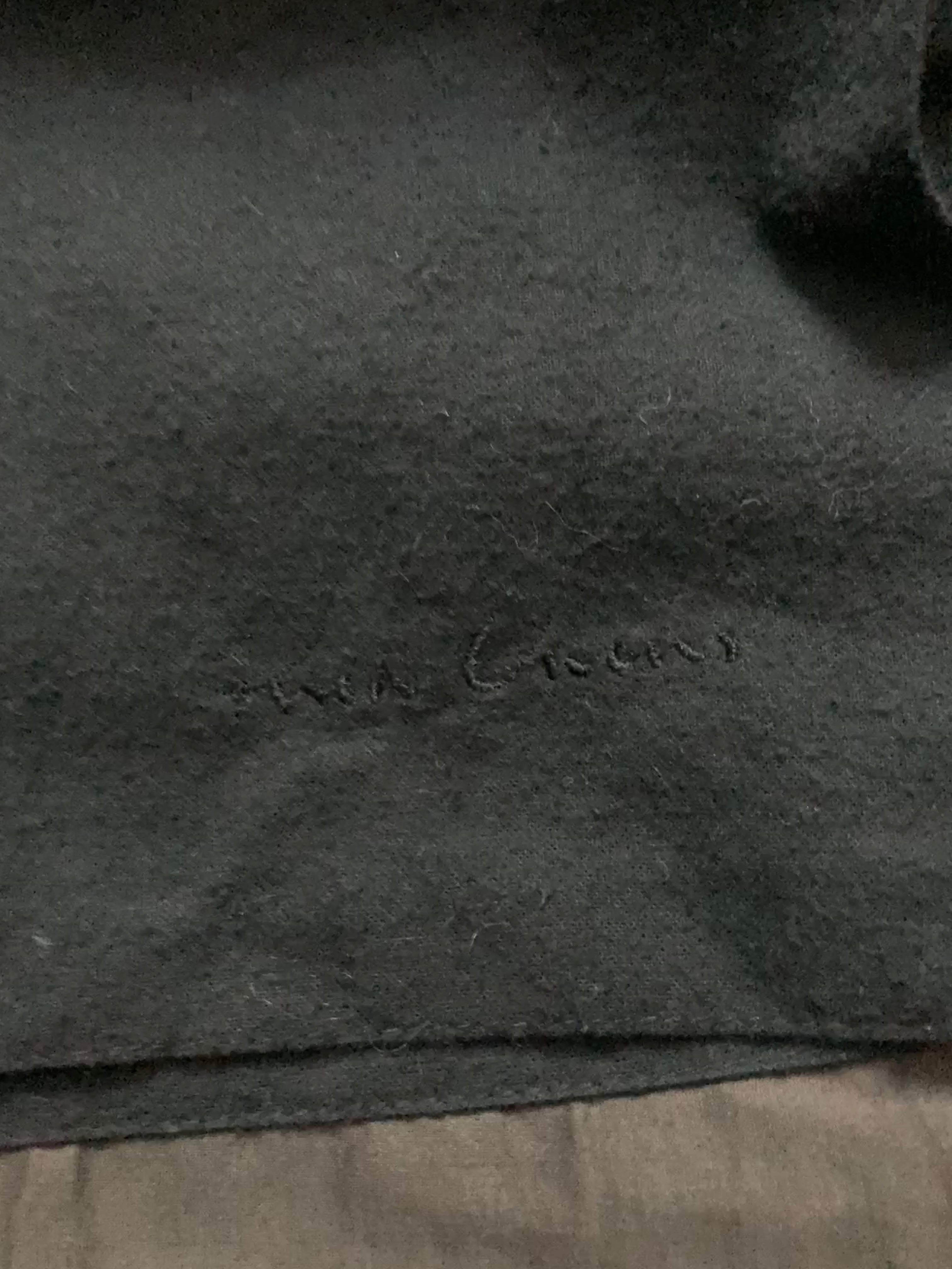 F/W 07 "EXPLODER" Black Cashmere & Wool Officer Coat Rick Owens M