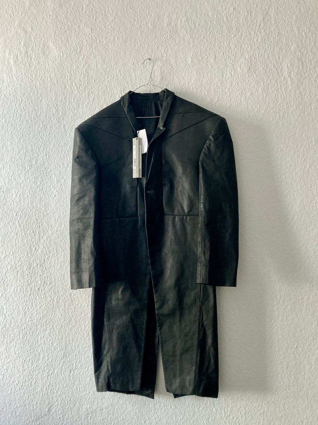 F/W 23 "LUXOR" Runway Jumbo Tatlin Edfu Calf Leather Coat IT48/M
