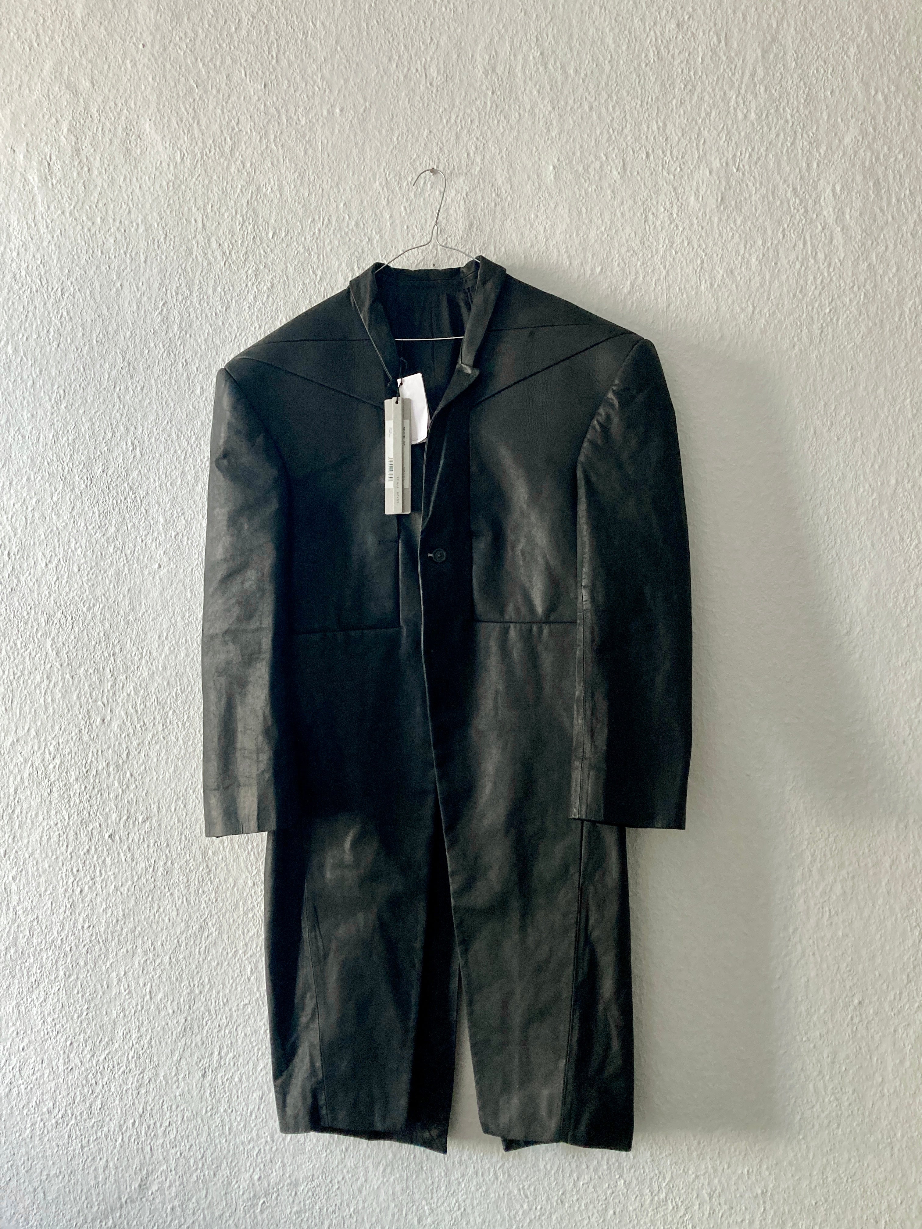 F/W 23 "LUXOR" Runway Jumbo Tatlin Edfu Calf Leather Coat IT48/M