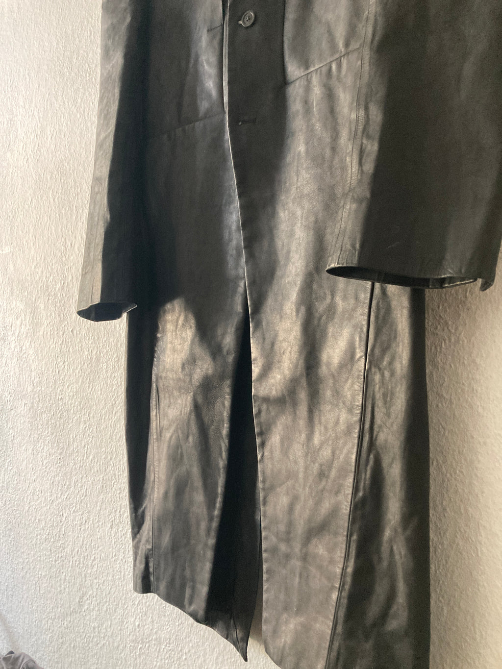 F/W 23 "LUXOR" Runway Jumbo Tatlin Edfu Calf Leather Coat IT48/M