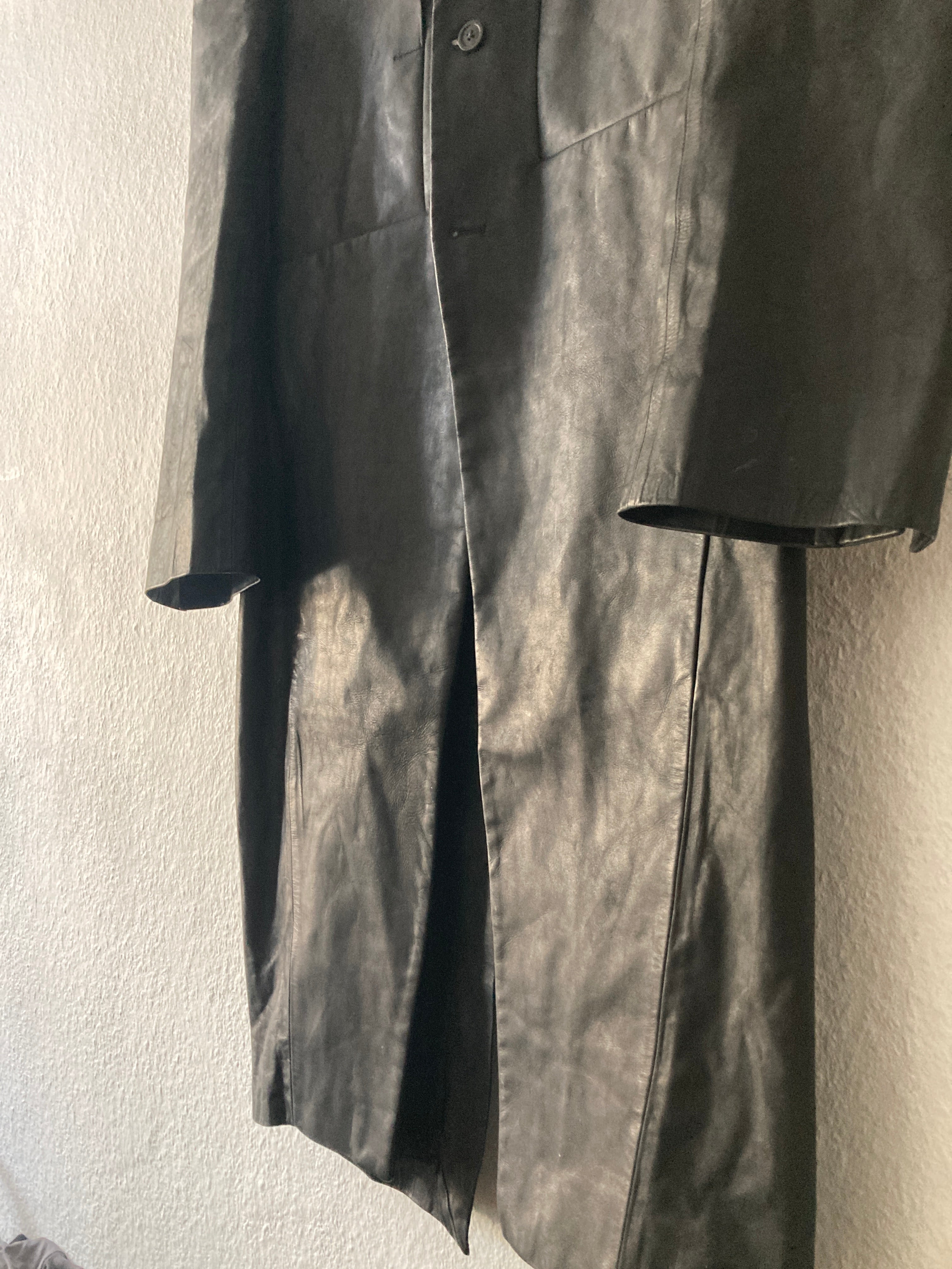 F/W 23 "LUXOR" Runway Jumbo Tatlin Edfu Calf Leather Coat IT48/M