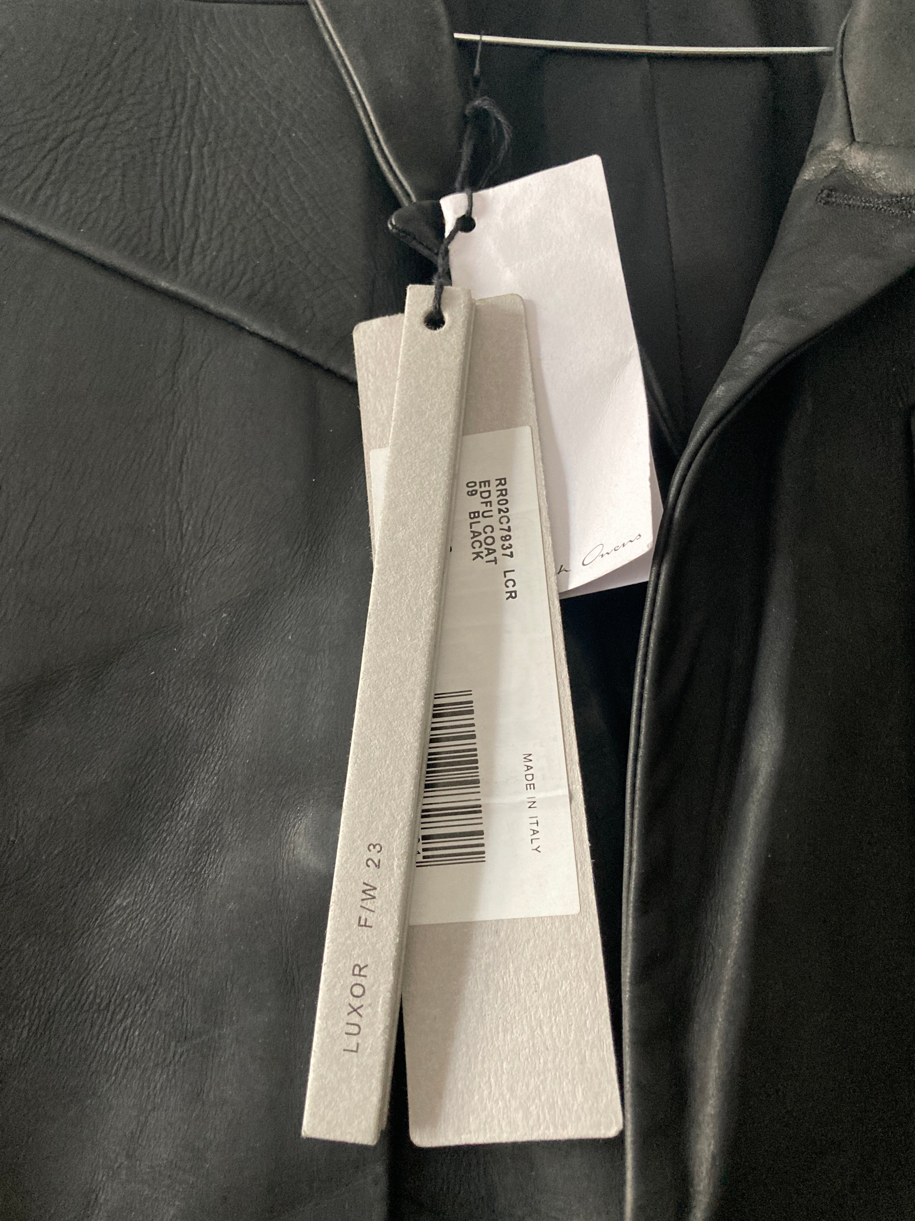 F/W 23 "LUXOR" Runway Jumbo Tatlin Edfu Calf Leather Coat IT48/M