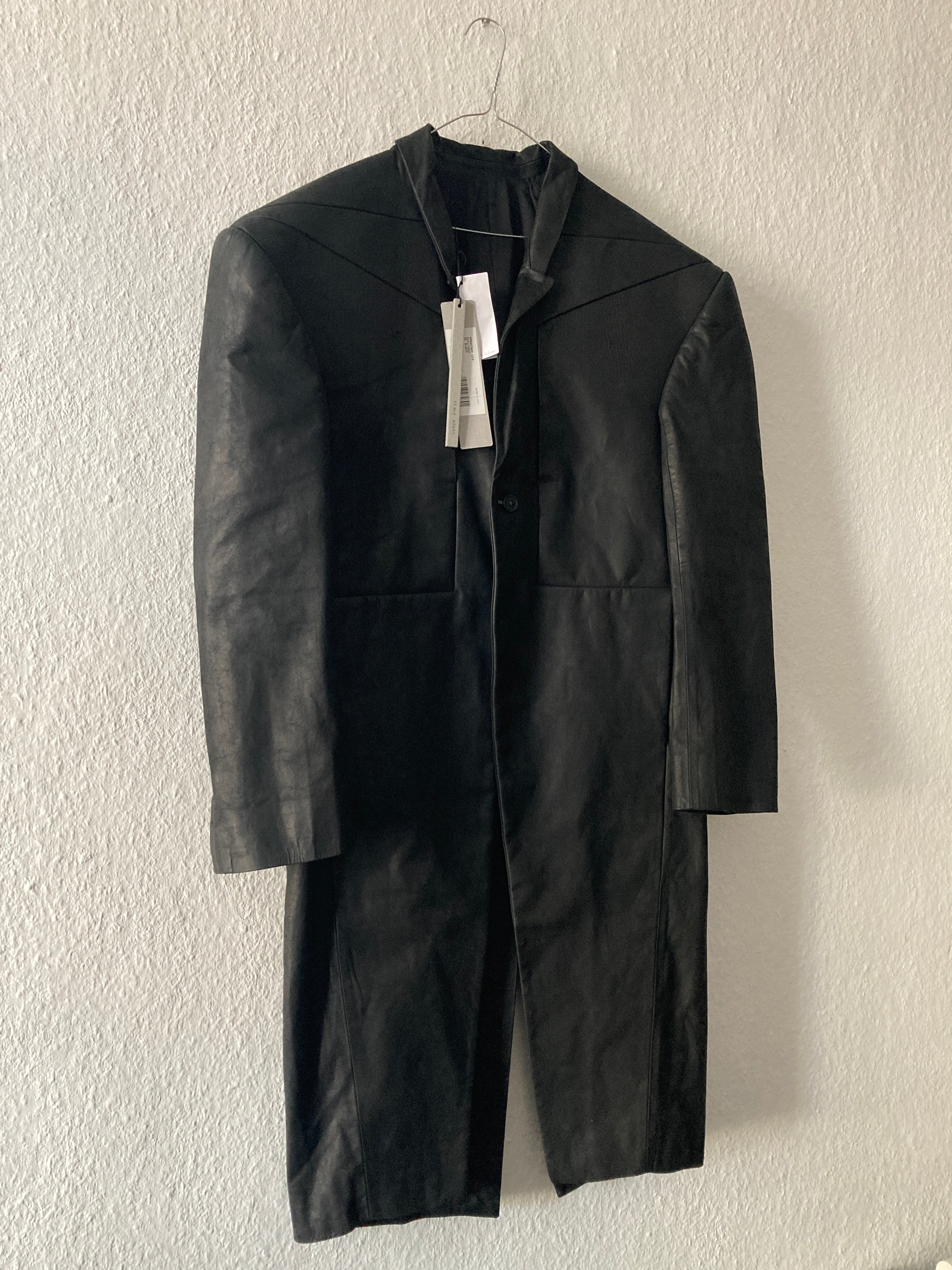 F/W 23 "LUXOR" Runway Jumbo Tatlin Edfu Calf Leather Coat IT48/M