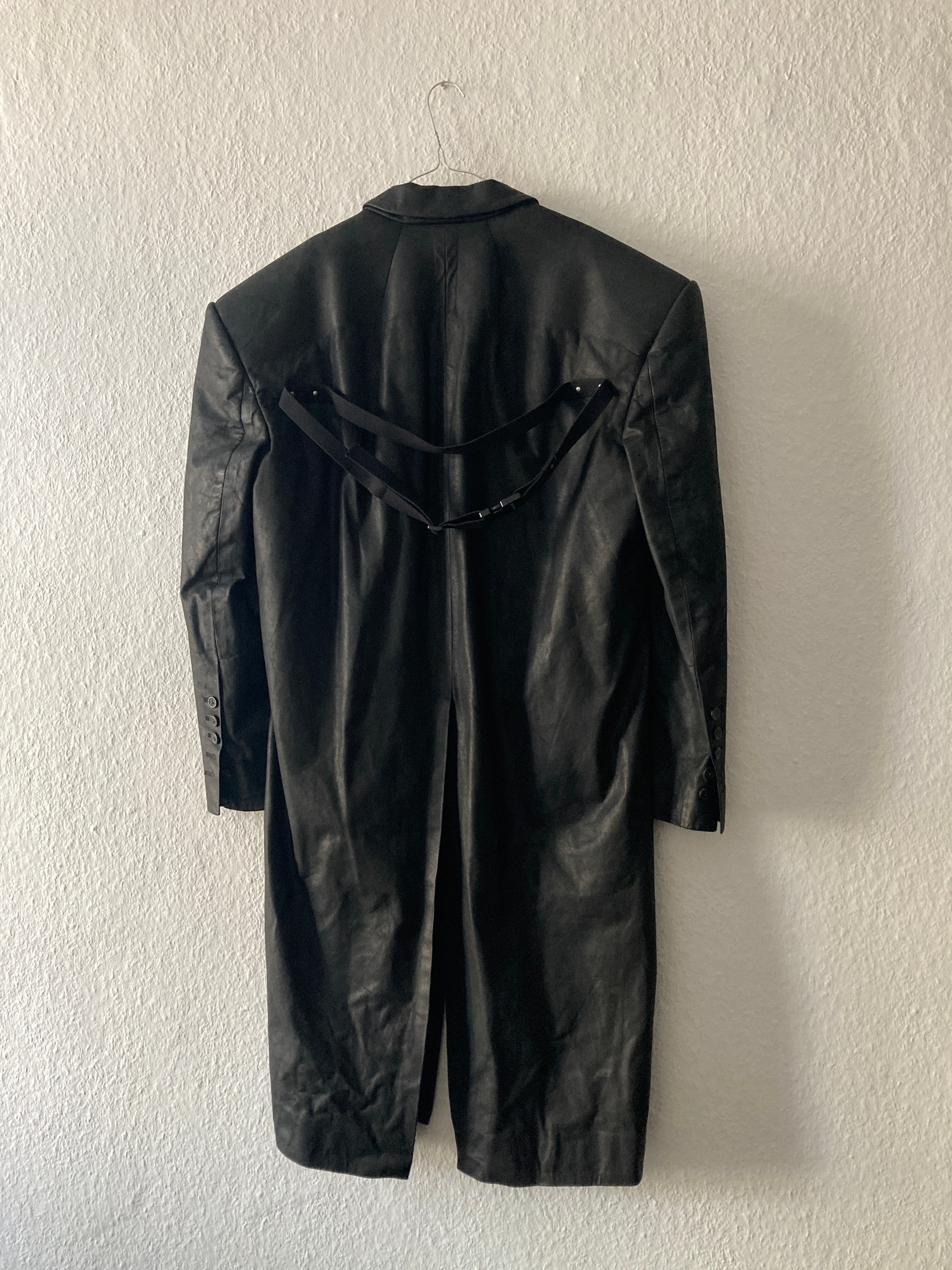 F/W 23 "LUXOR" Runway Jumbo Tatlin Edfu Calf Leather Coat IT48/M