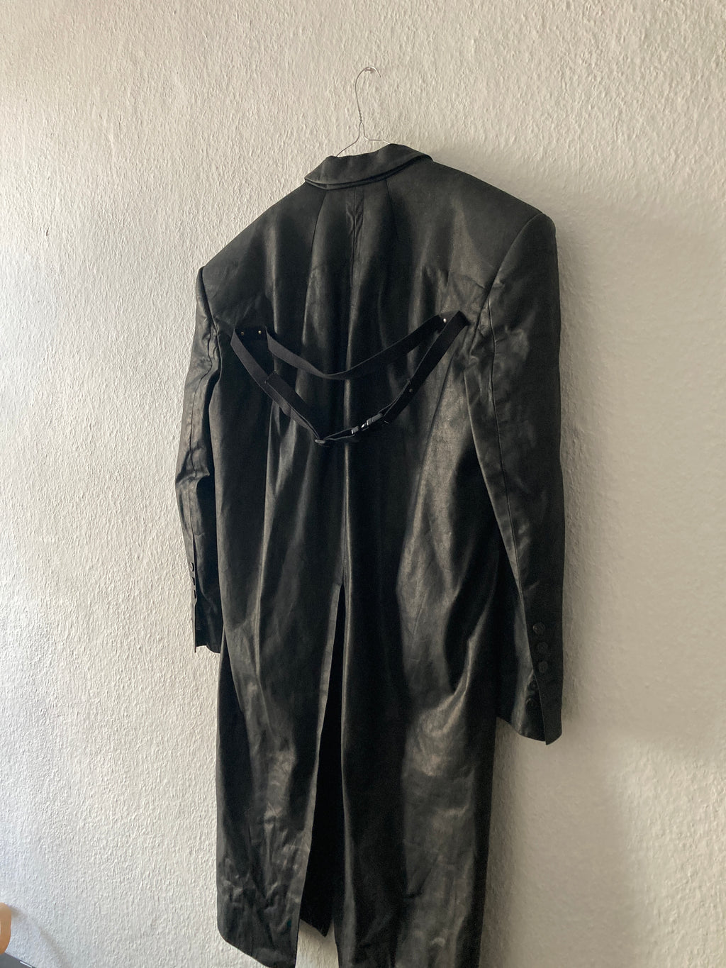 F/W 23 "LUXOR" Runway Jumbo Tatlin Edfu Calf Leather Coat IT48/M