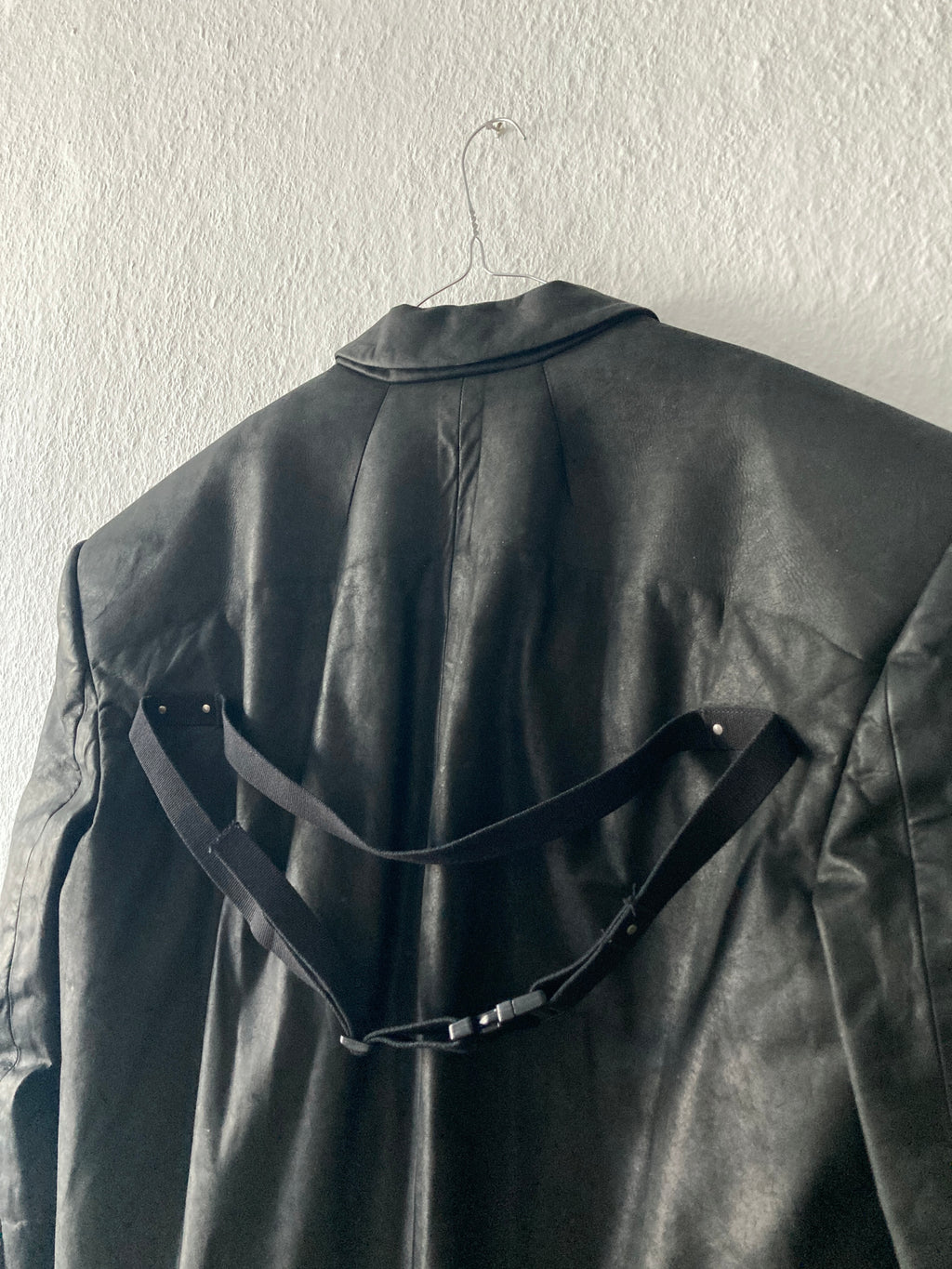 F/W 23 "LUXOR" Runway Jumbo Tatlin Edfu Calf Leather Coat IT48/M