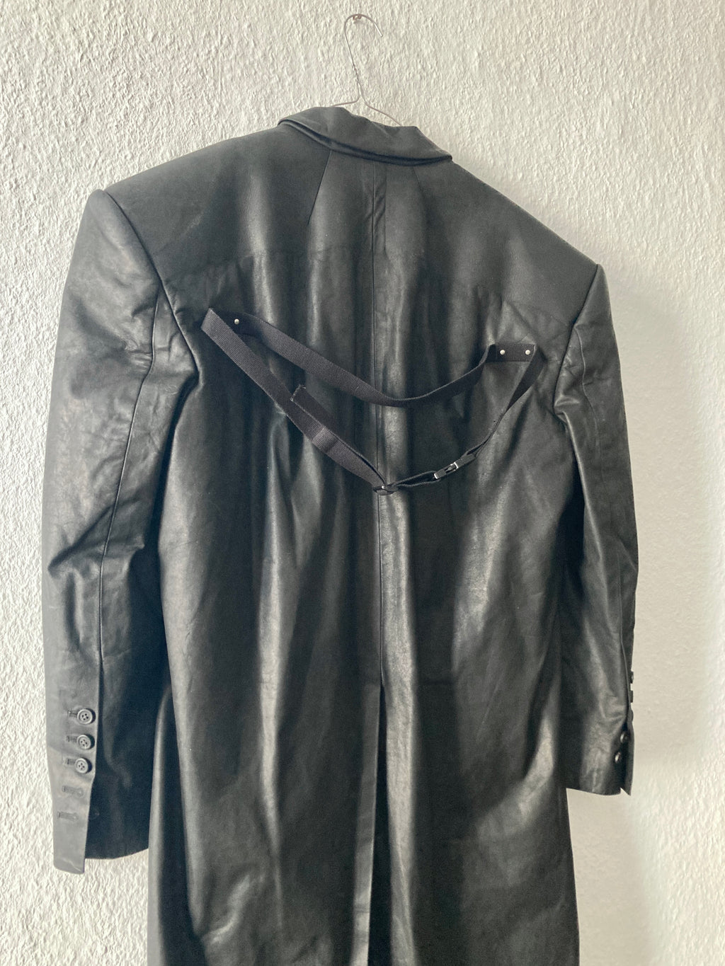 F/W 23 "LUXOR" Runway Jumbo Tatlin Edfu Calf Leather Coat IT48/M