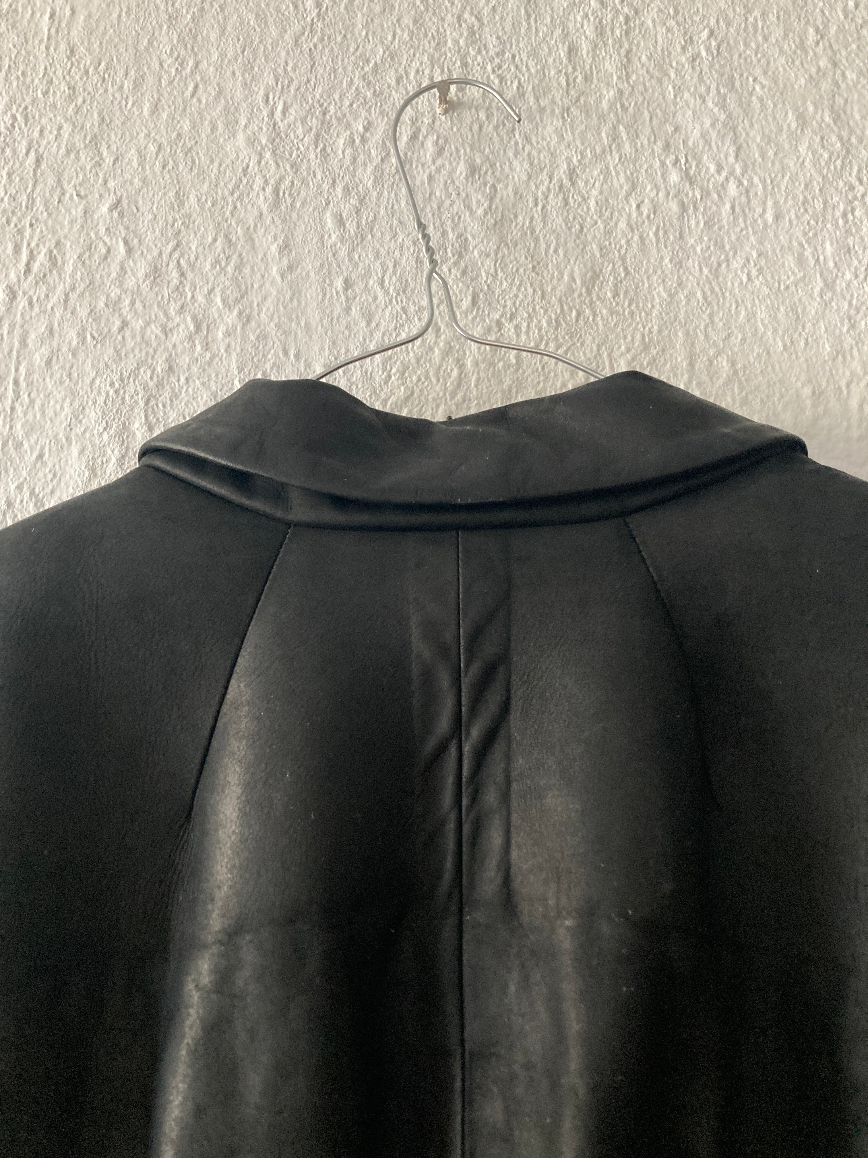 F/W 23 "LUXOR" Runway Jumbo Tatlin Edfu Calf Leather Coat IT48/M