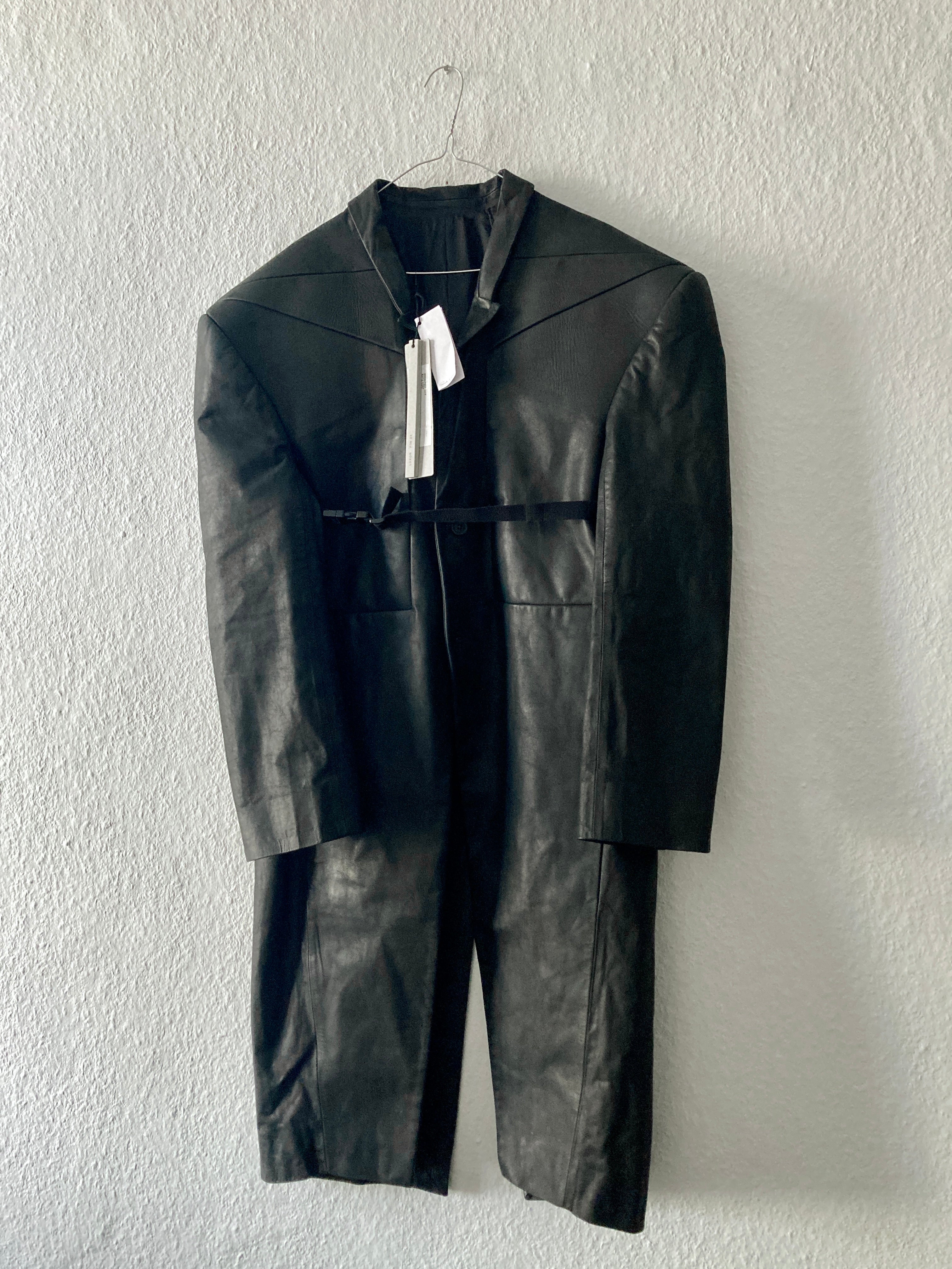 F/W 23 "LUXOR" Runway Jumbo Tatlin Edfu Calf Leather Coat IT48/M