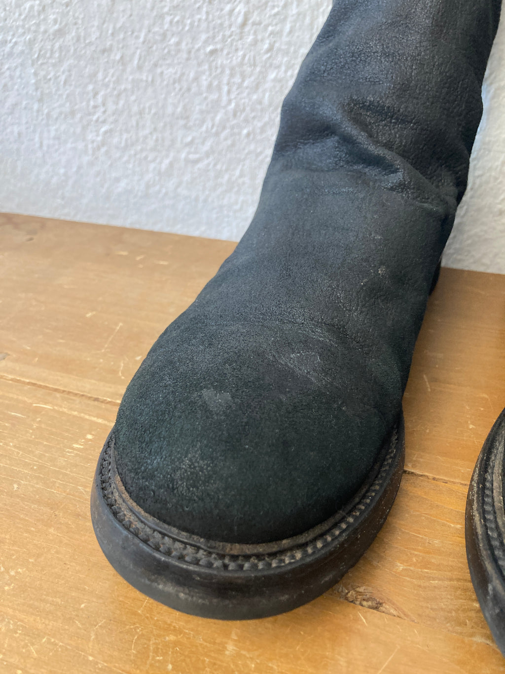 F/W 11 "LIMO" Blistered Lamb Leather Sock Creeper Boots 45/12