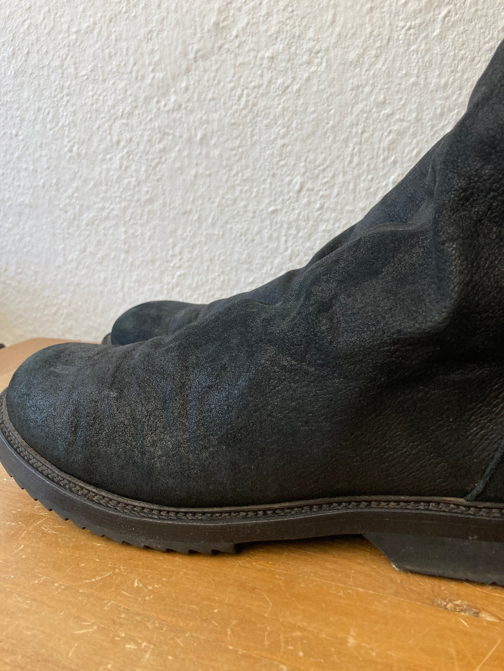 F/W 11 "LIMO" Blistered Lamb Leather Sock Creeper Boots 45/12