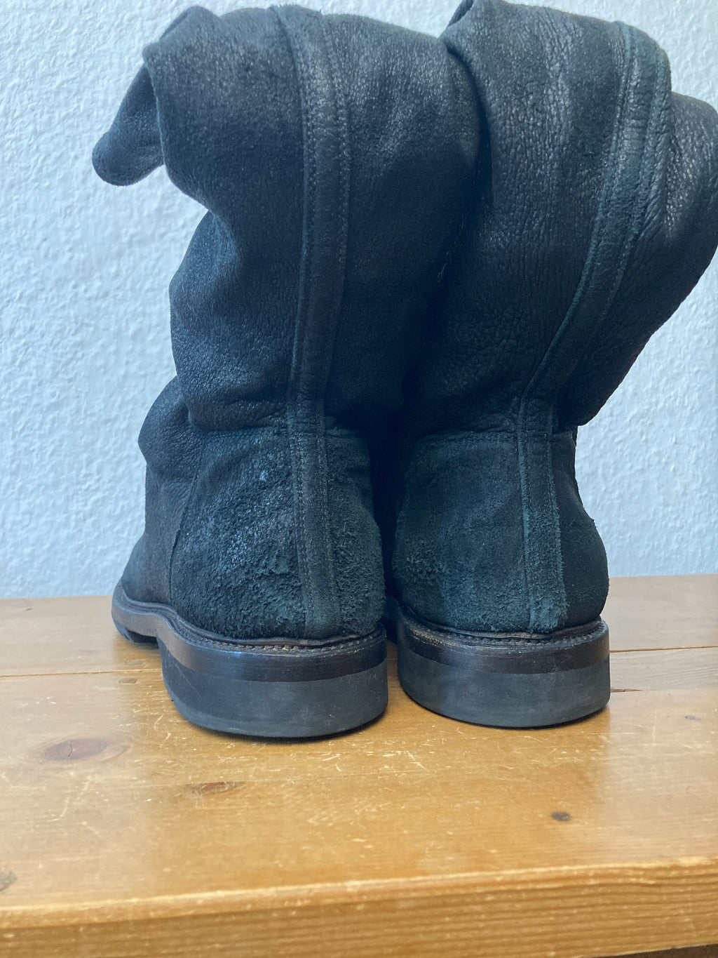 F/W 11 "LIMO" Blistered Lamb Leather Sock Creeper Boots 45/12