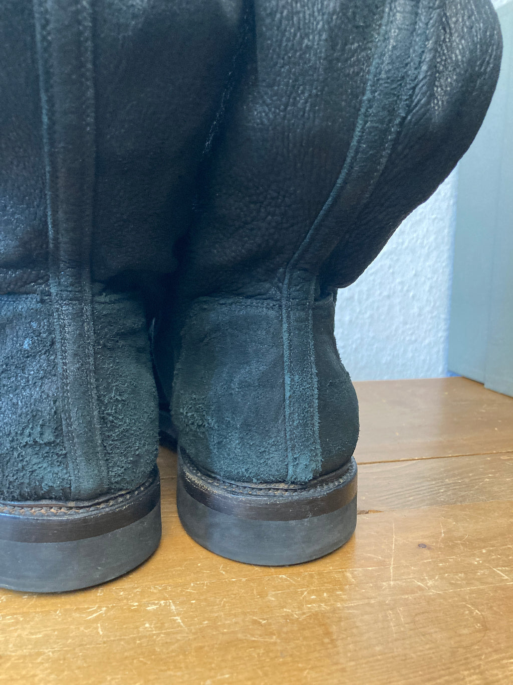 F/W 11 "LIMO" Blistered Lamb Leather Sock Creeper Boots 45/12