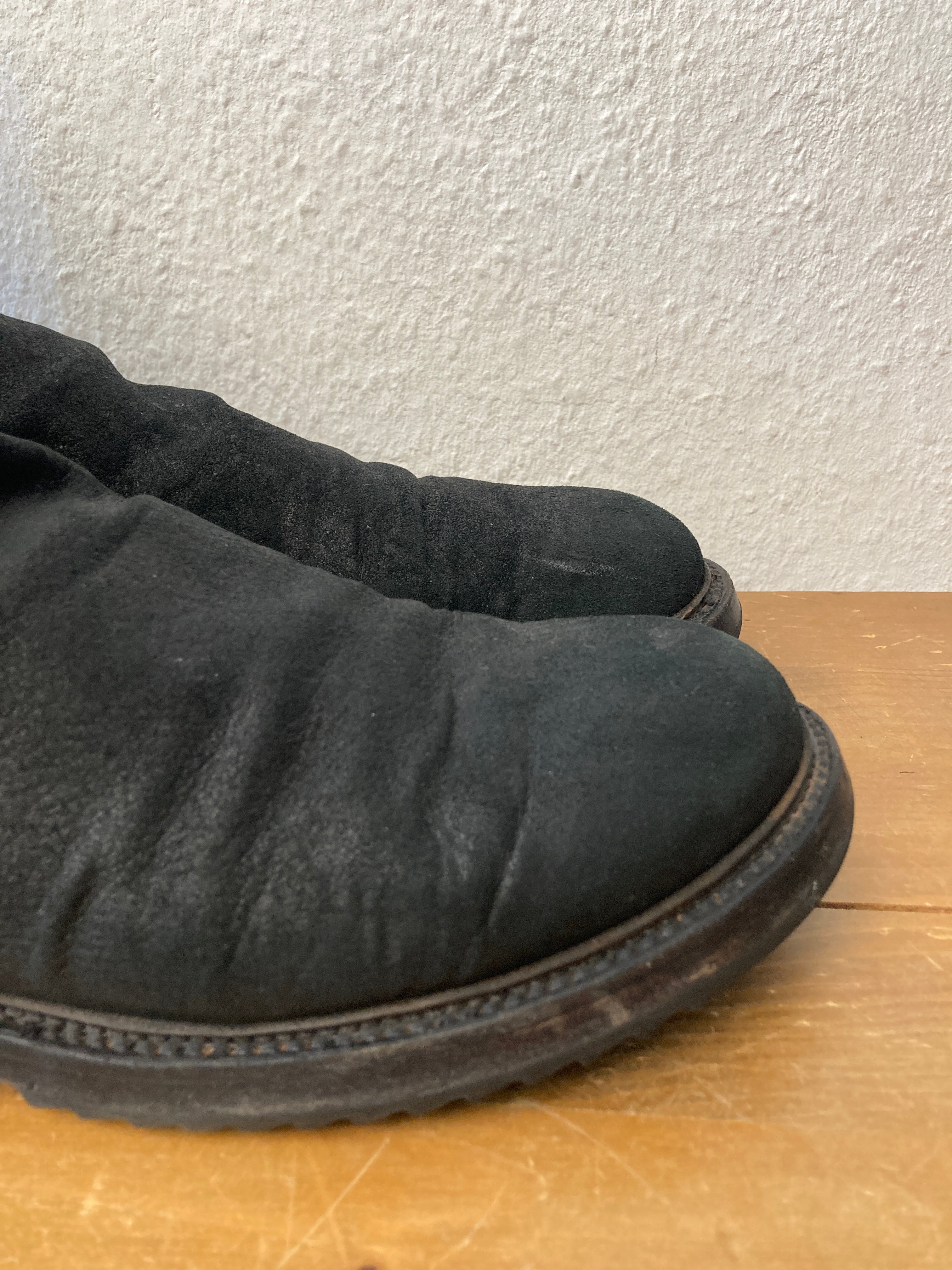 F/W 11 "LIMO" Blistered Lamb Leather Sock Creeper Boots 45/12