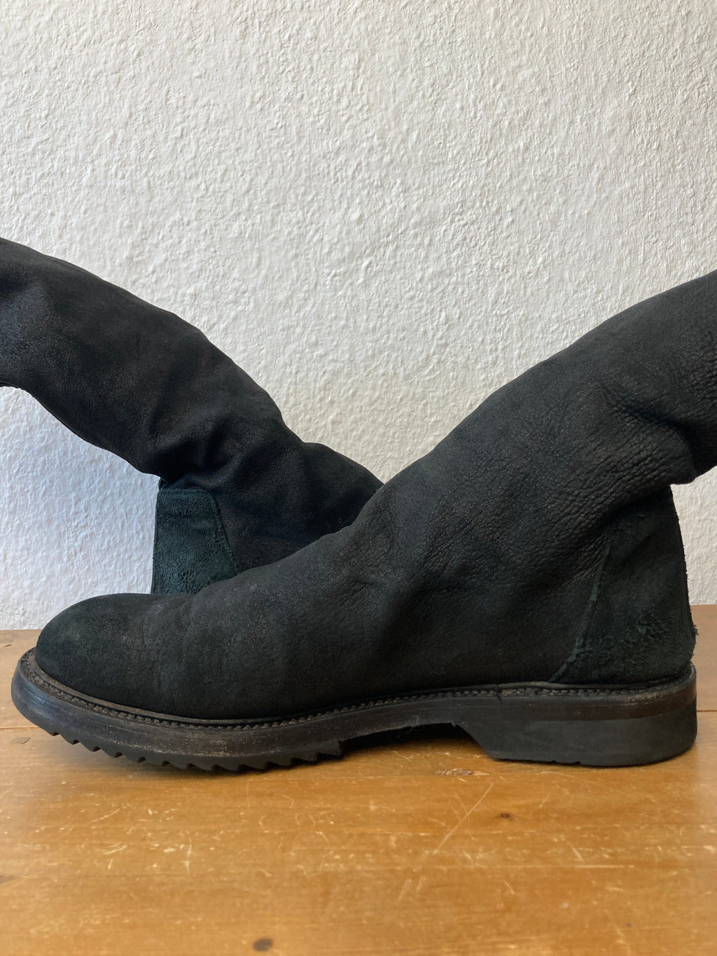 F/W 11 "LIMO" Blistered Lamb Leather Sock Creeper Boots 45/12