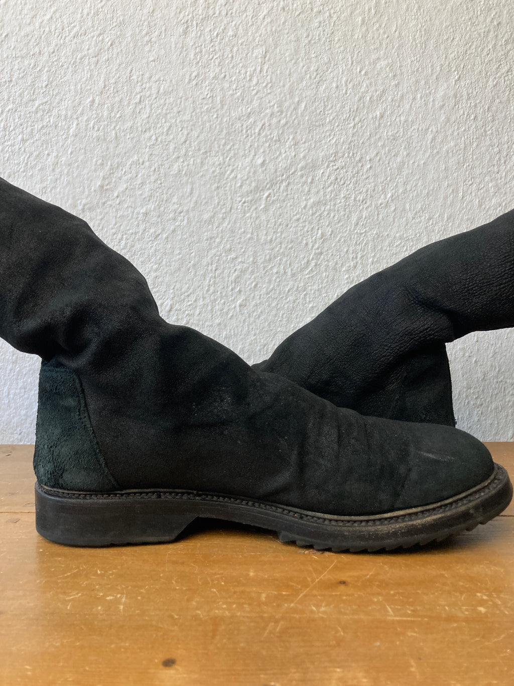 F/W 11 "LIMO" Blistered Lamb Leather Sock Creeper Boots 45/12