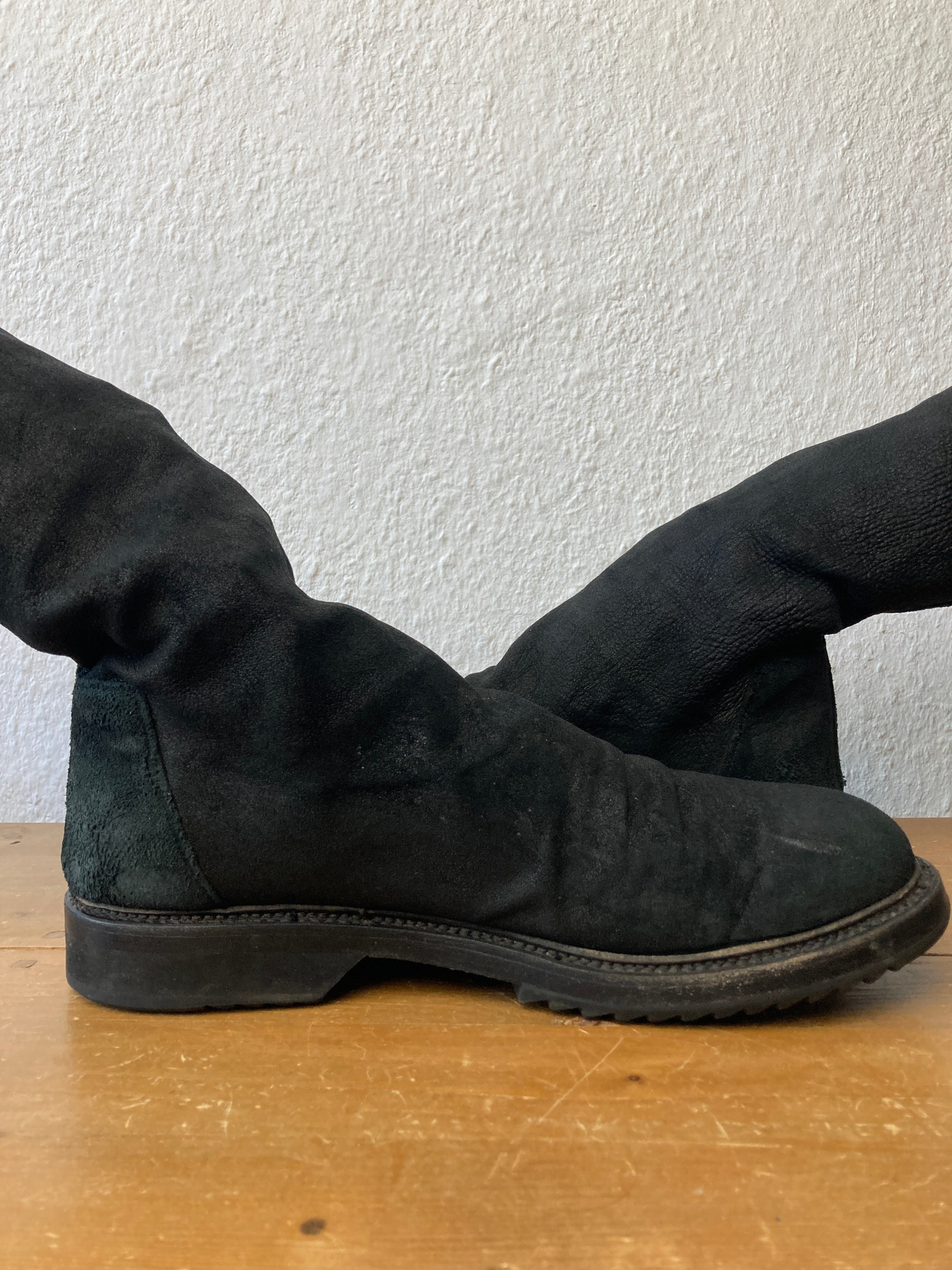 F/W 11 "LIMO" Blistered Lamb Leather Sock Creeper Boots 45/12