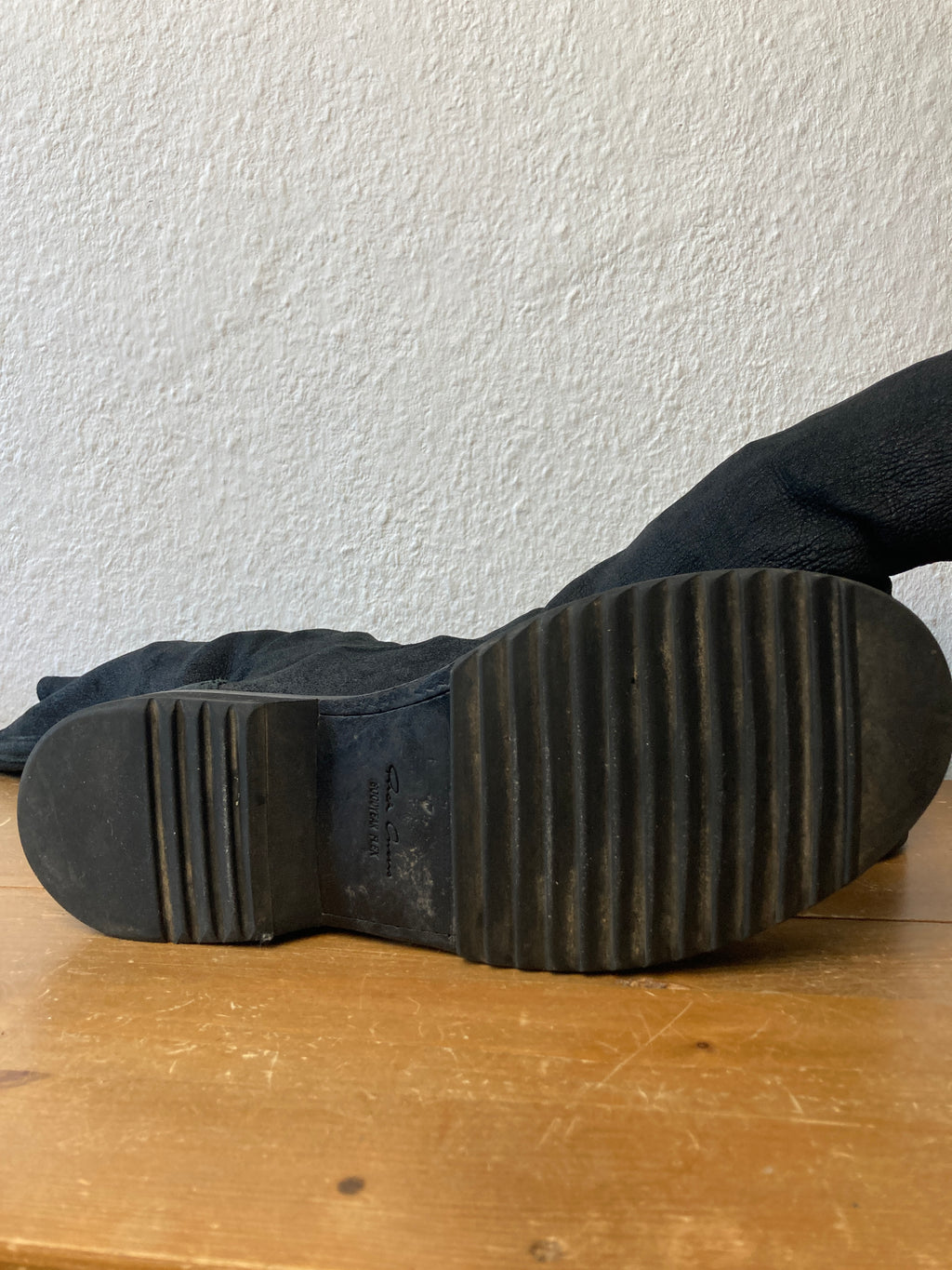 F/W 11 "LIMO" Blistered Lamb Leather Sock Creeper Boots 45/12