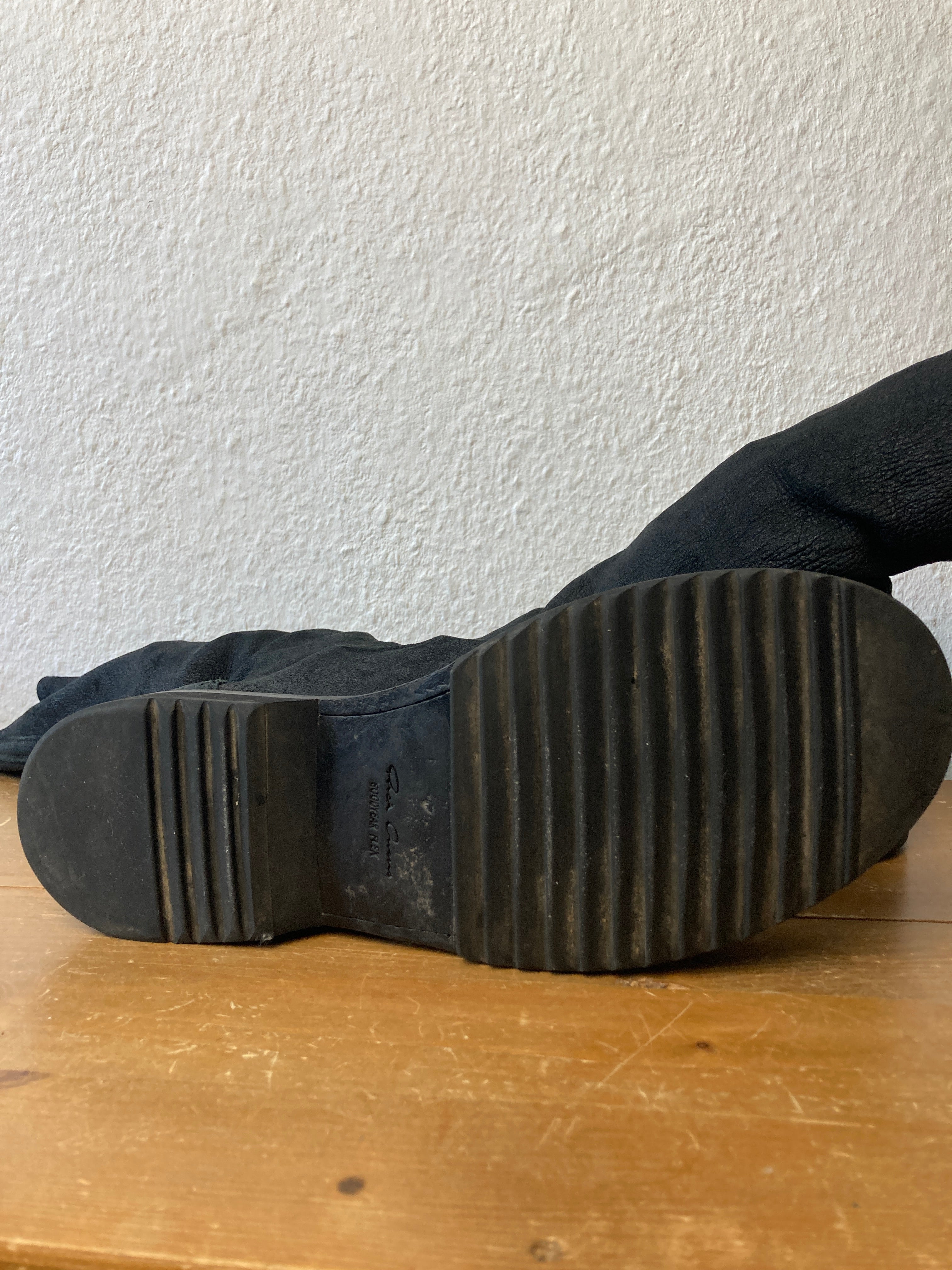 F/W 11 "LIMO" Blistered Lamb Leather Sock Creeper Boots 45/12