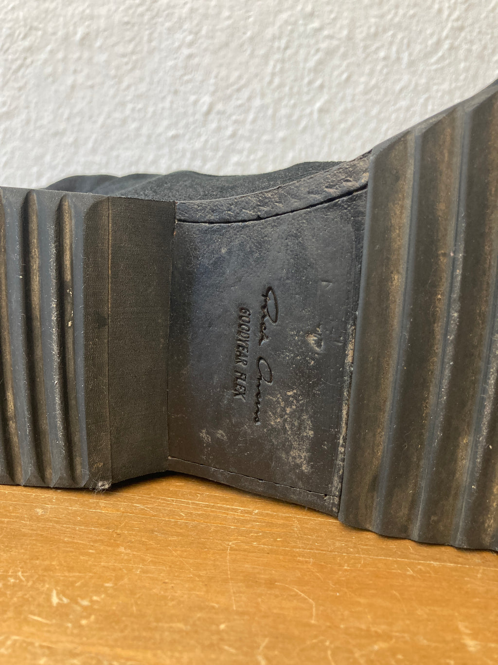 F/W 11 "LIMO" Blistered Lamb Leather Sock Creeper Boots 45/12