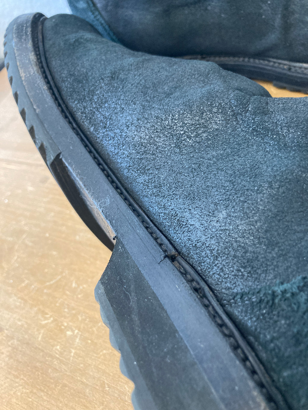 F/W 11 "LIMO" Blistered Lamb Leather Sock Creeper Boots 45/12