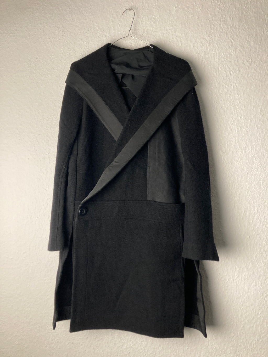 Runway F/W 15 „SPHINX“ Hooded Wool Coat Rick Owens IT50/M