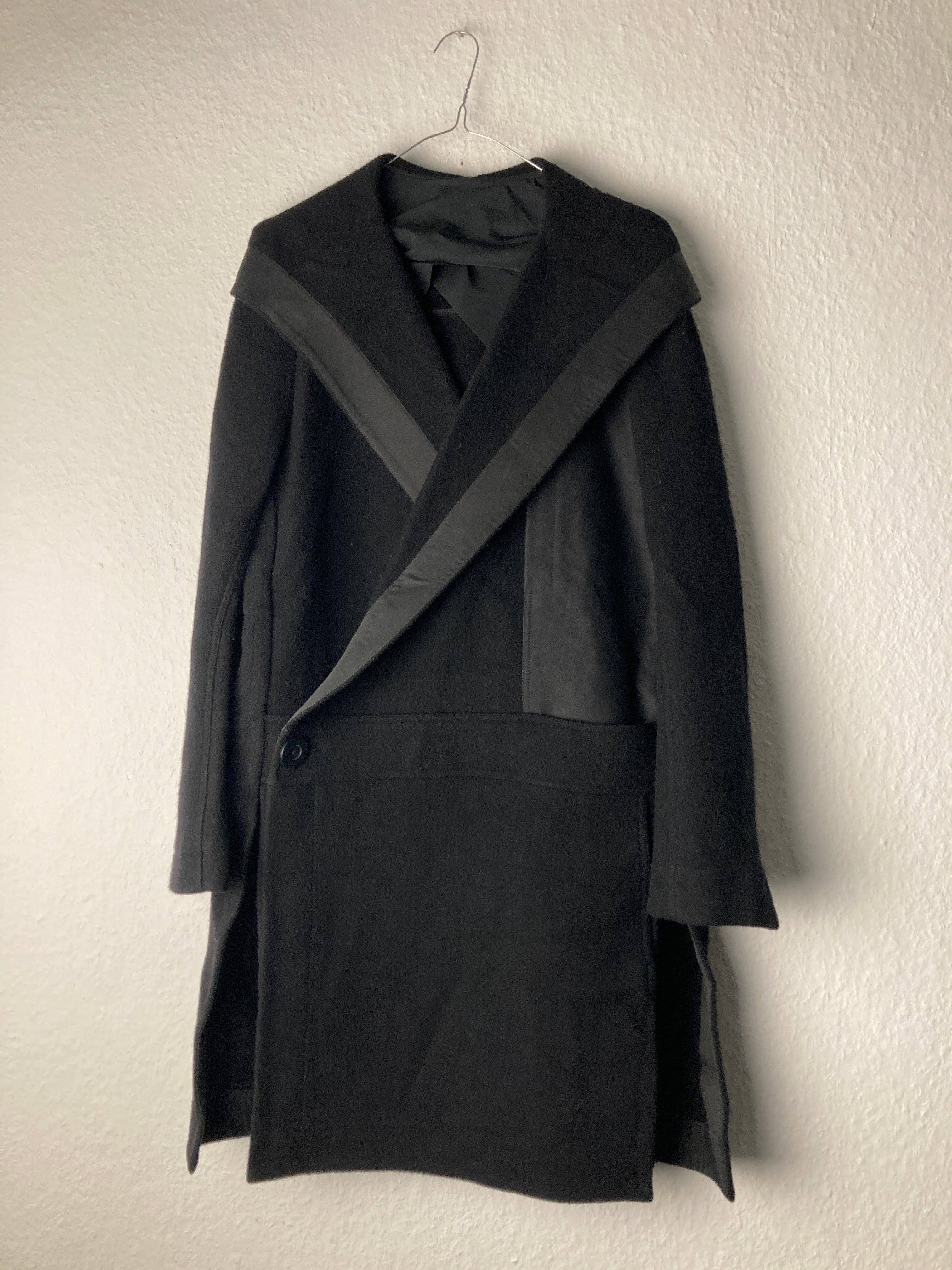 Runway F/W 15 „SPHINX“ Hooded Wool Coat Rick Owens IT50/M