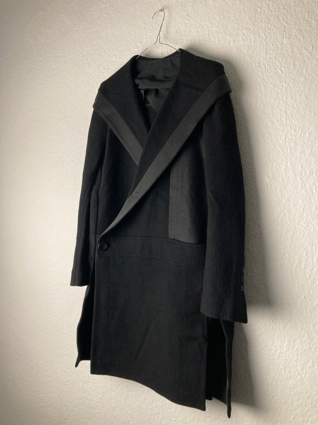 Runway F/W 15 „SPHINX“ Hooded Wool Coat Rick Owens IT50/M