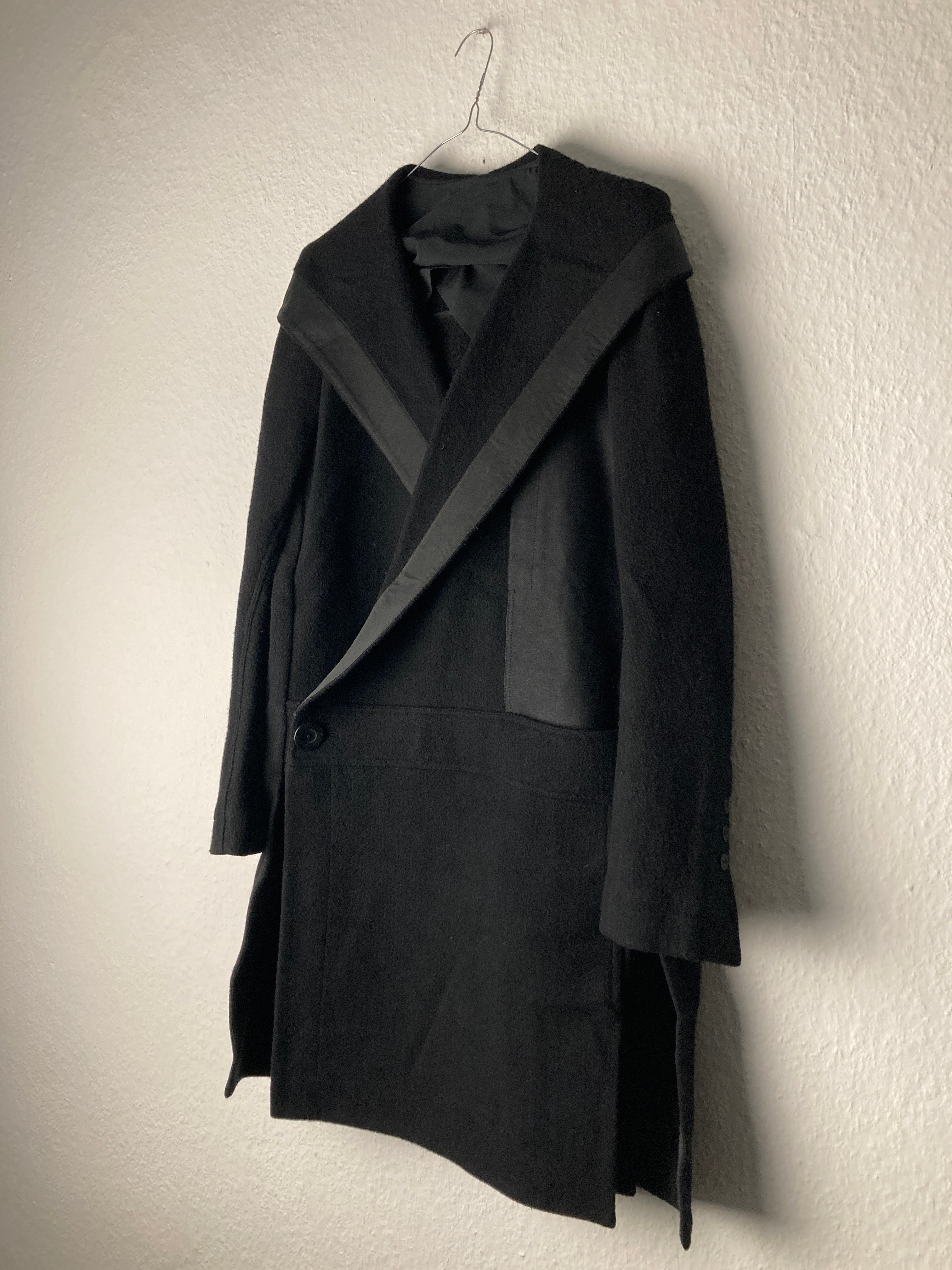 Runway F/W 15 „SPHINX“ Hooded Wool Coat Rick Owens IT50/M