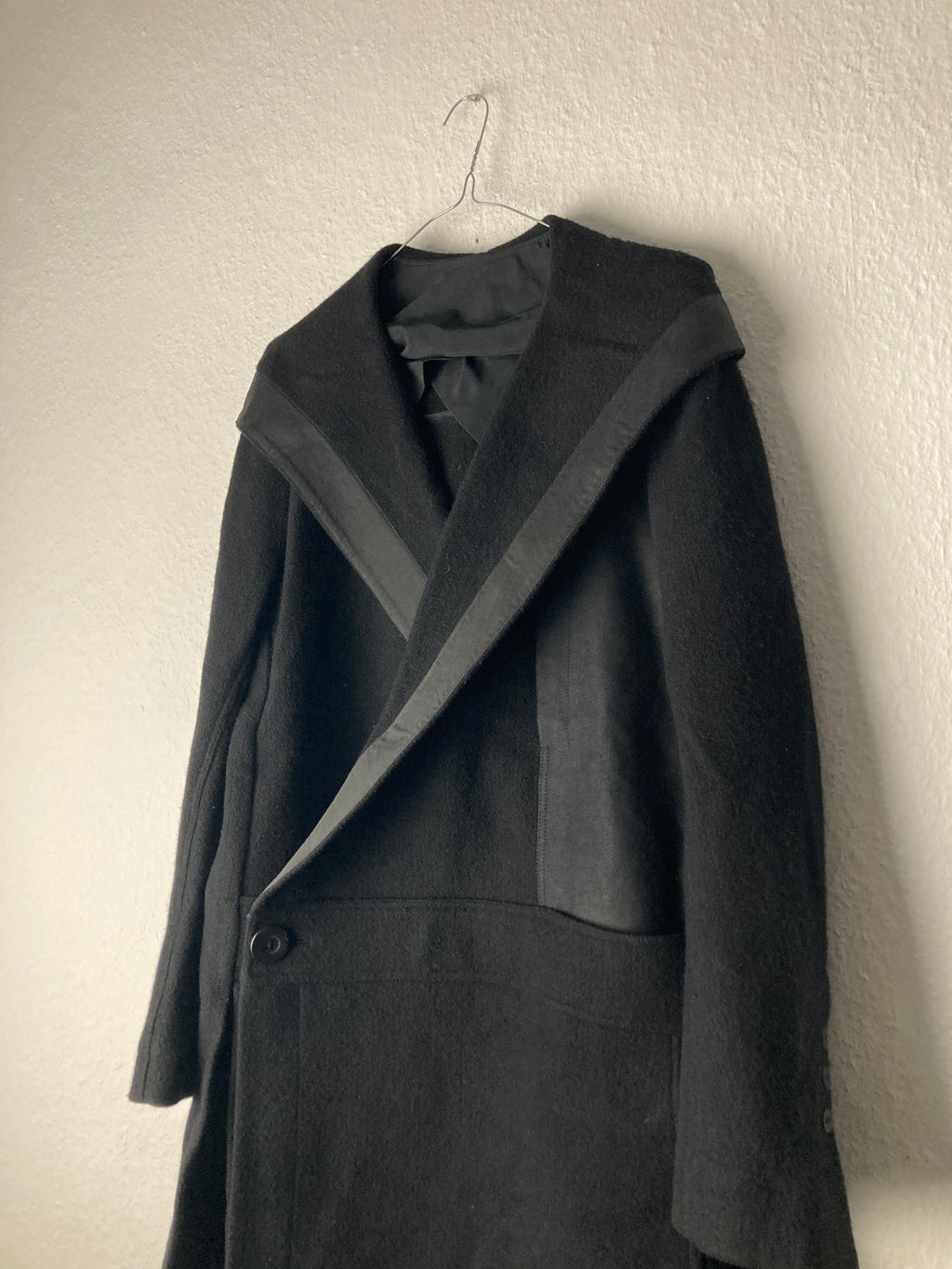Runway F/W 15 „SPHINX“ Hooded Wool Coat Rick Owens IT50/M